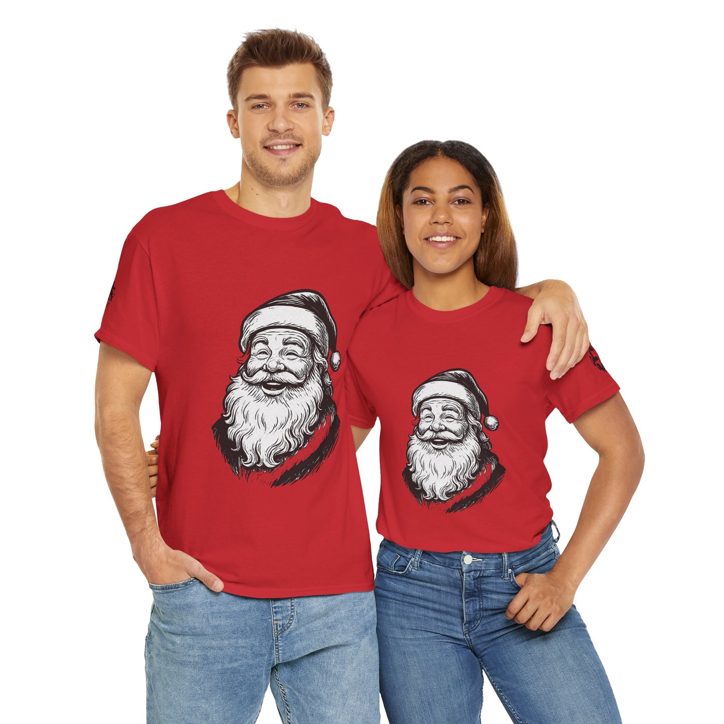 ONE OFF SHIRT OF THE WEEK Santa Claus Tee with "Believe in Giving" Quote - Divine Rebels Studio