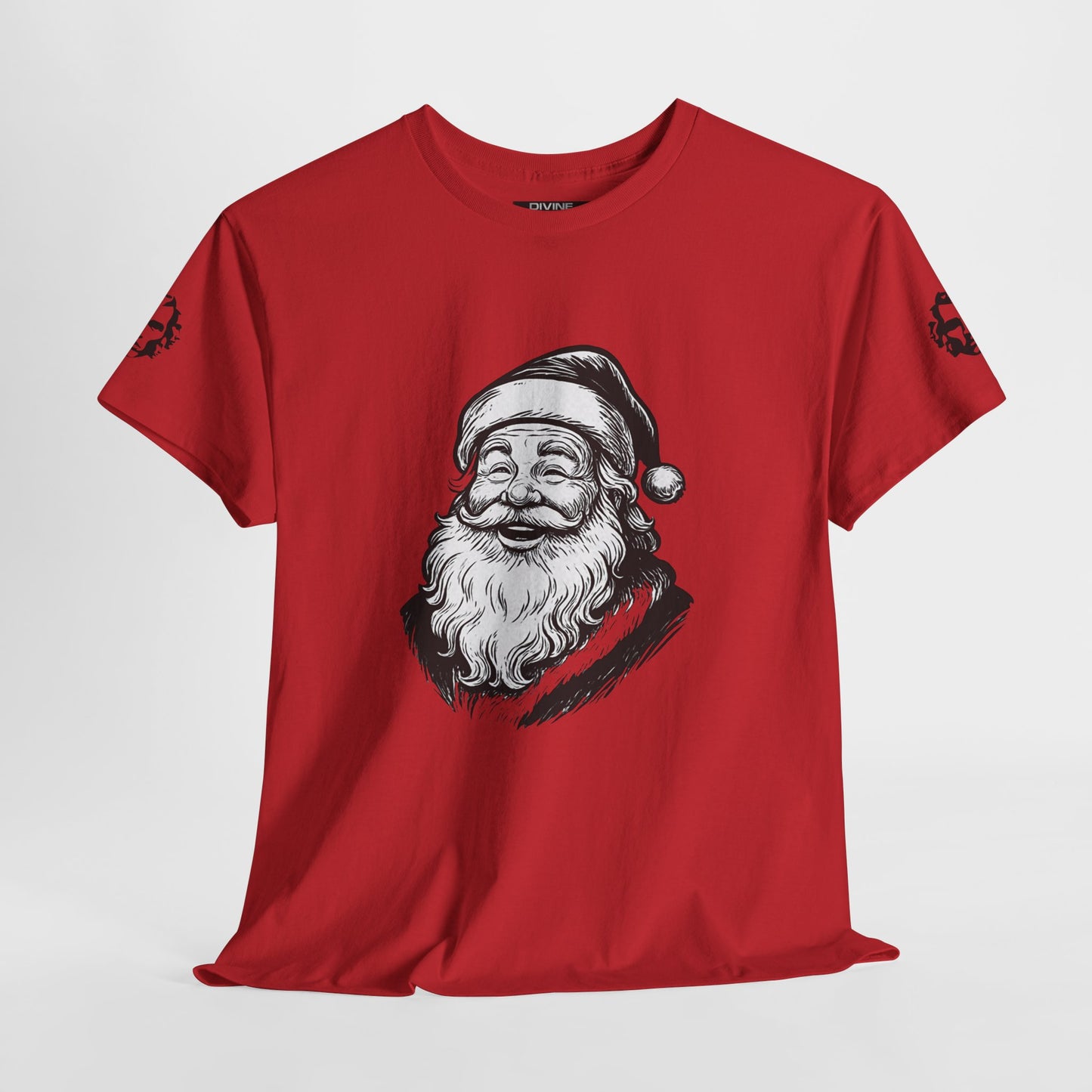 ONE OFF SHIRT OF THE WEEK Santa Claus Tee with "Believe in Giving" Quote - Divine Rebels Studio