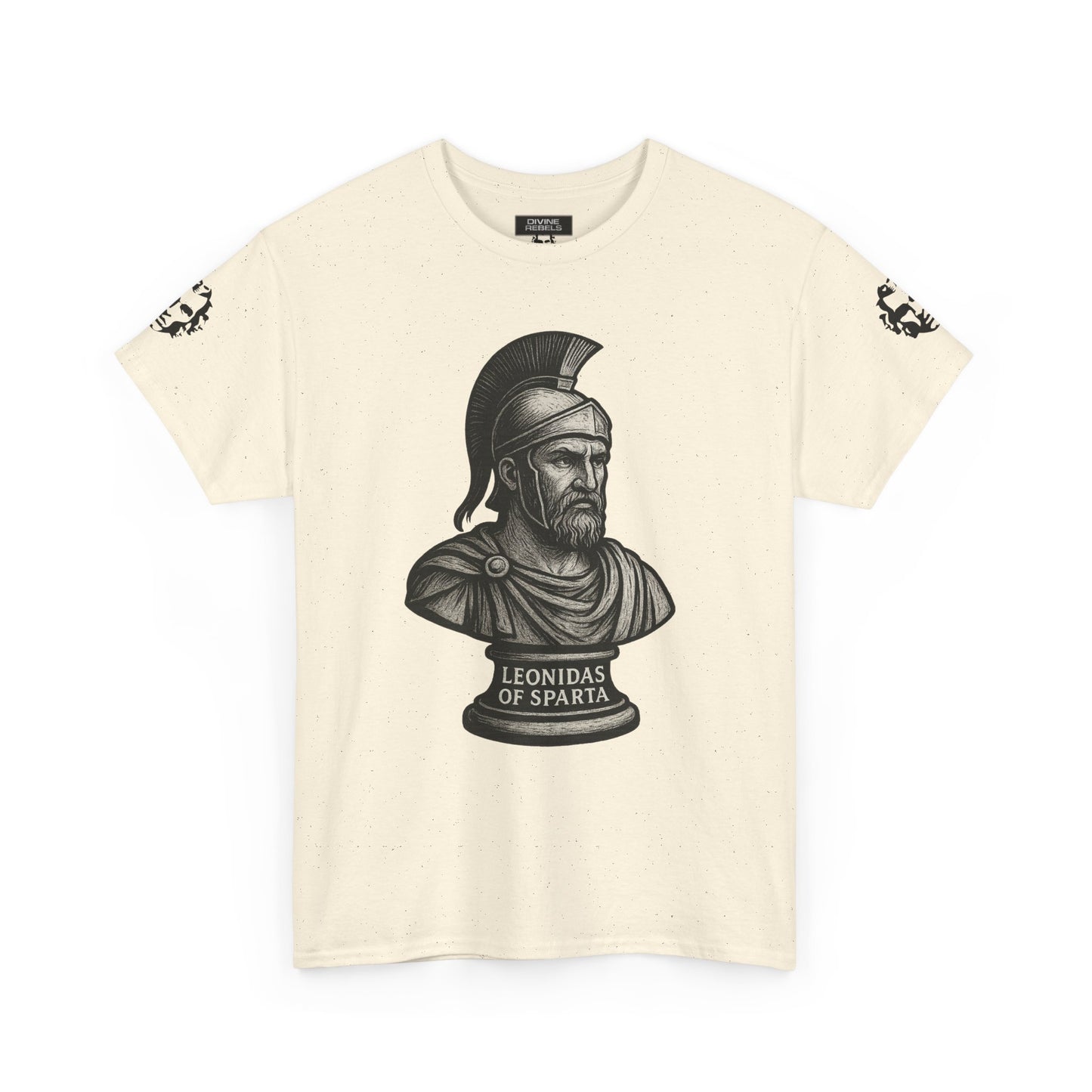 Leonidas of Sparta T‑Shirt — Classic Spartan Warrior Tee - Divine Rebels Studio