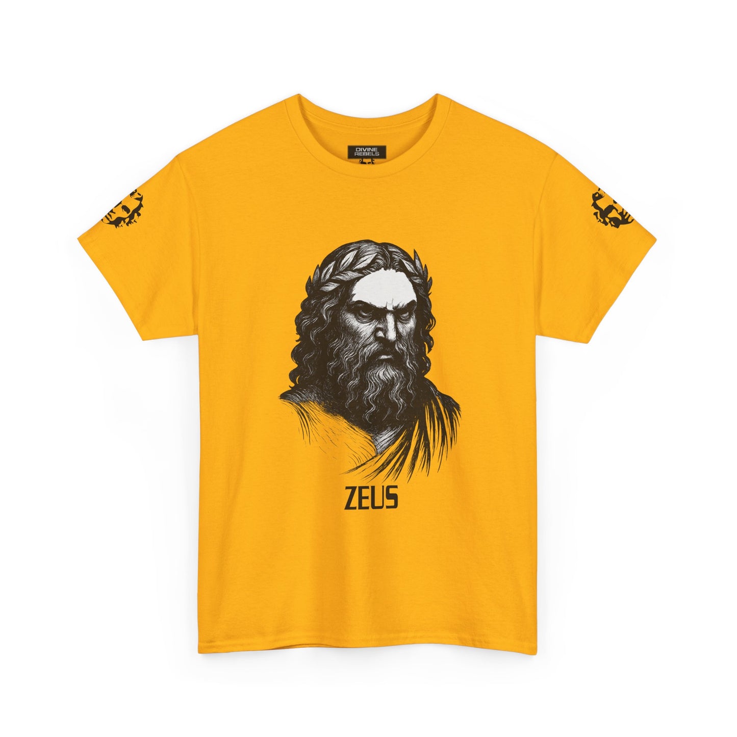 Zeus Portrait Tee — "I am the storm they prayed for" - Divine Rebels Studio