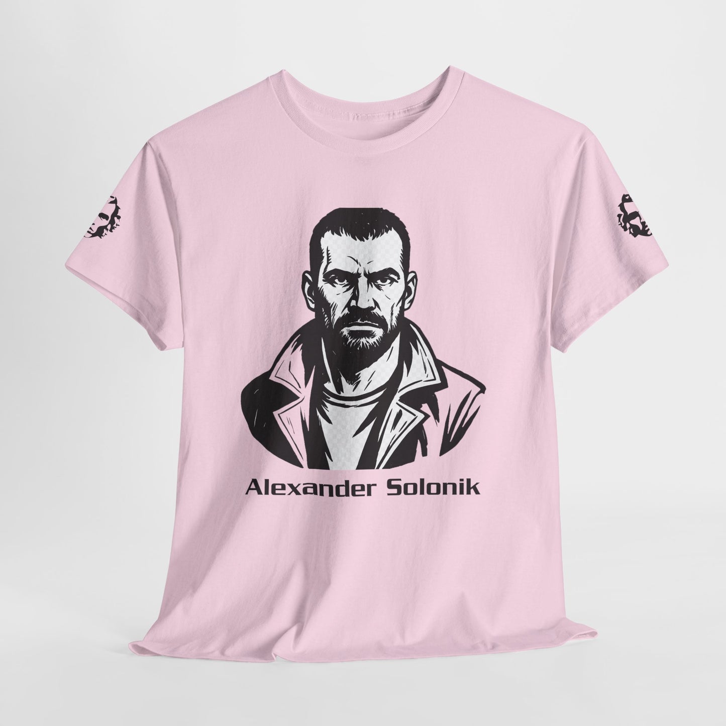 Alexander Solonik Portrait Tee — 'One Shot for Survival' Graphic T-Shirt - Divine Rebels Studio