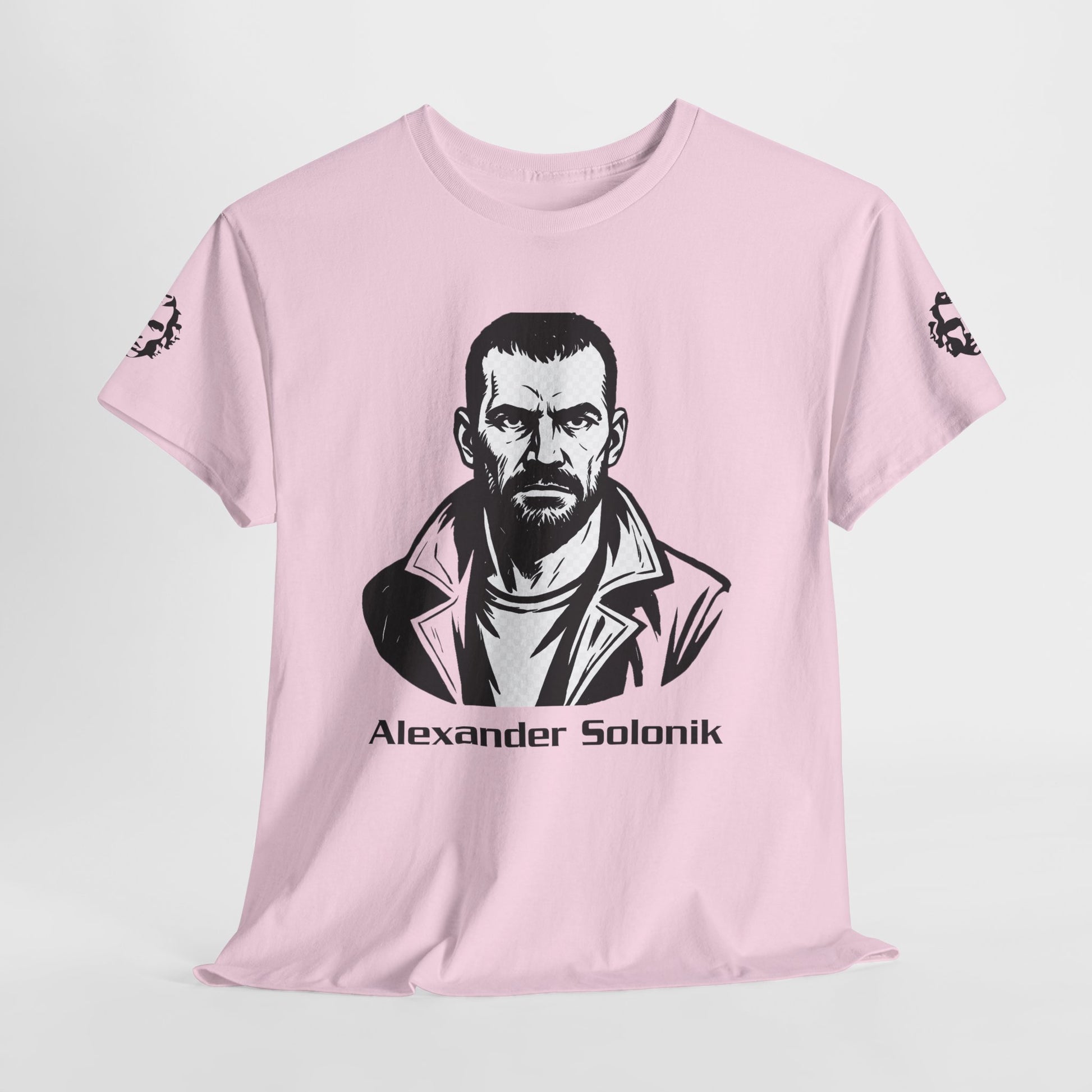 Alexander Solonik Portrait Tee — 'One Shot for Survival' Graphic T-Shirt - Divine Rebels Studio