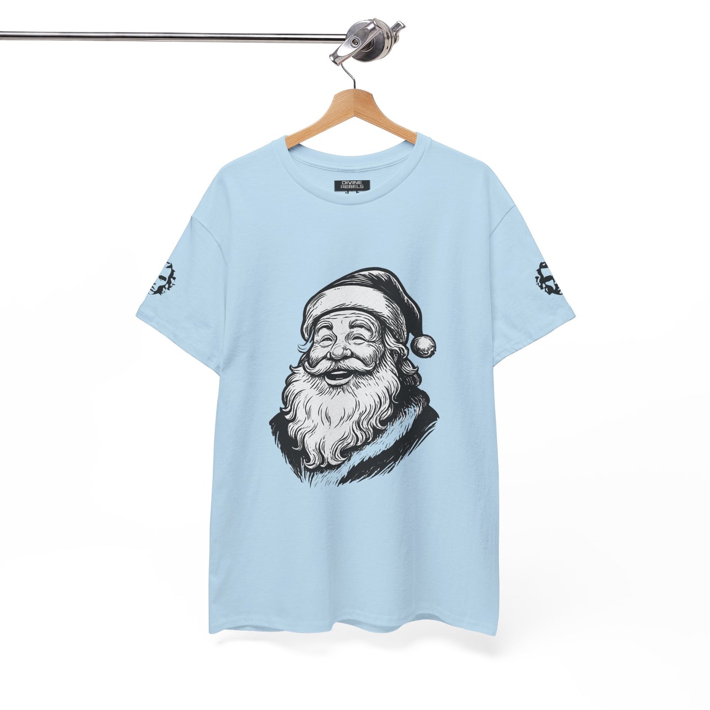 ONE OFF SHIRT OF THE WEEK Santa Claus Tee with "Believe in Giving" Quote - Divine Rebels Studio