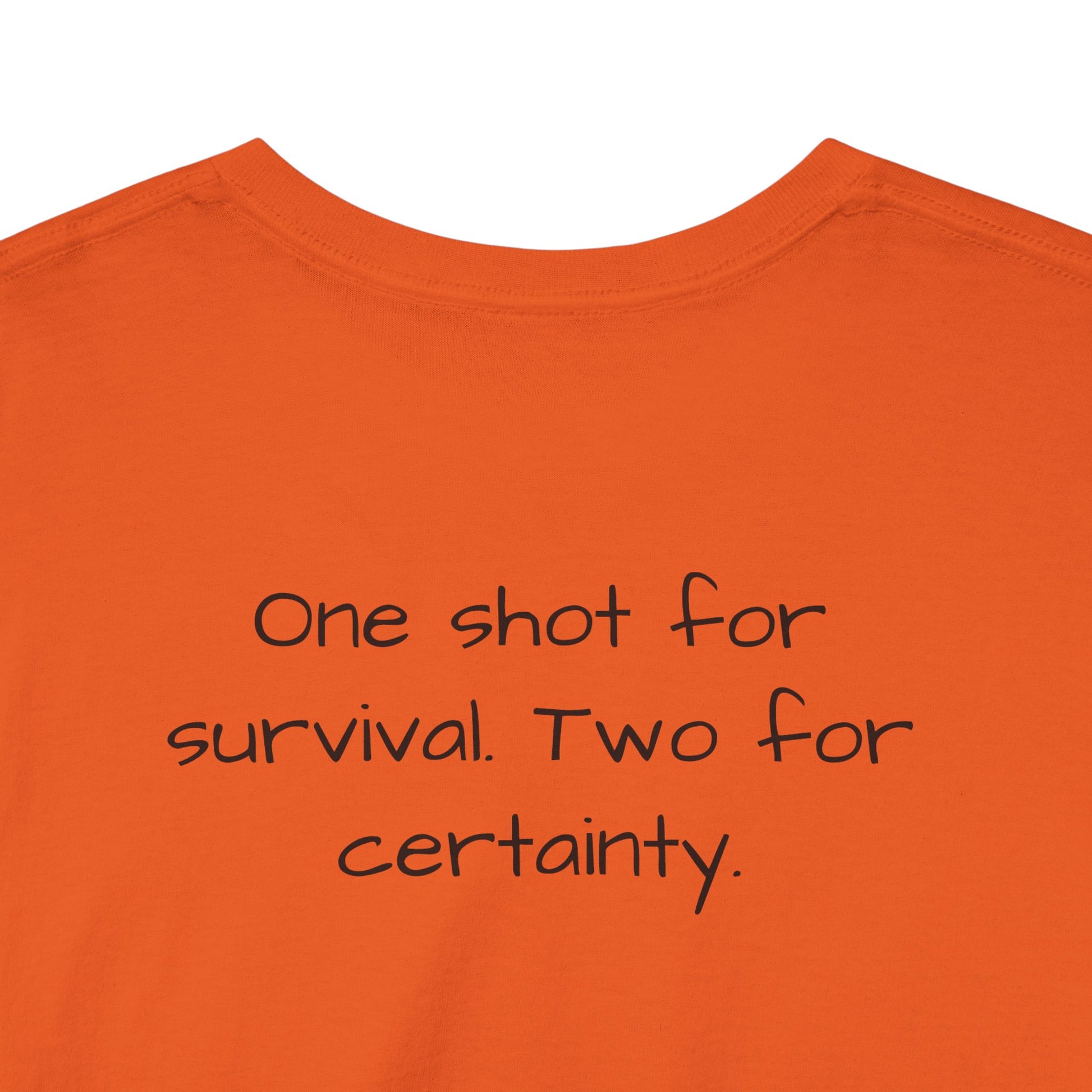 Alexander Solonik Portrait Tee — 'One Shot for Survival' Graphic T-Shirt - Divine Rebels Studio