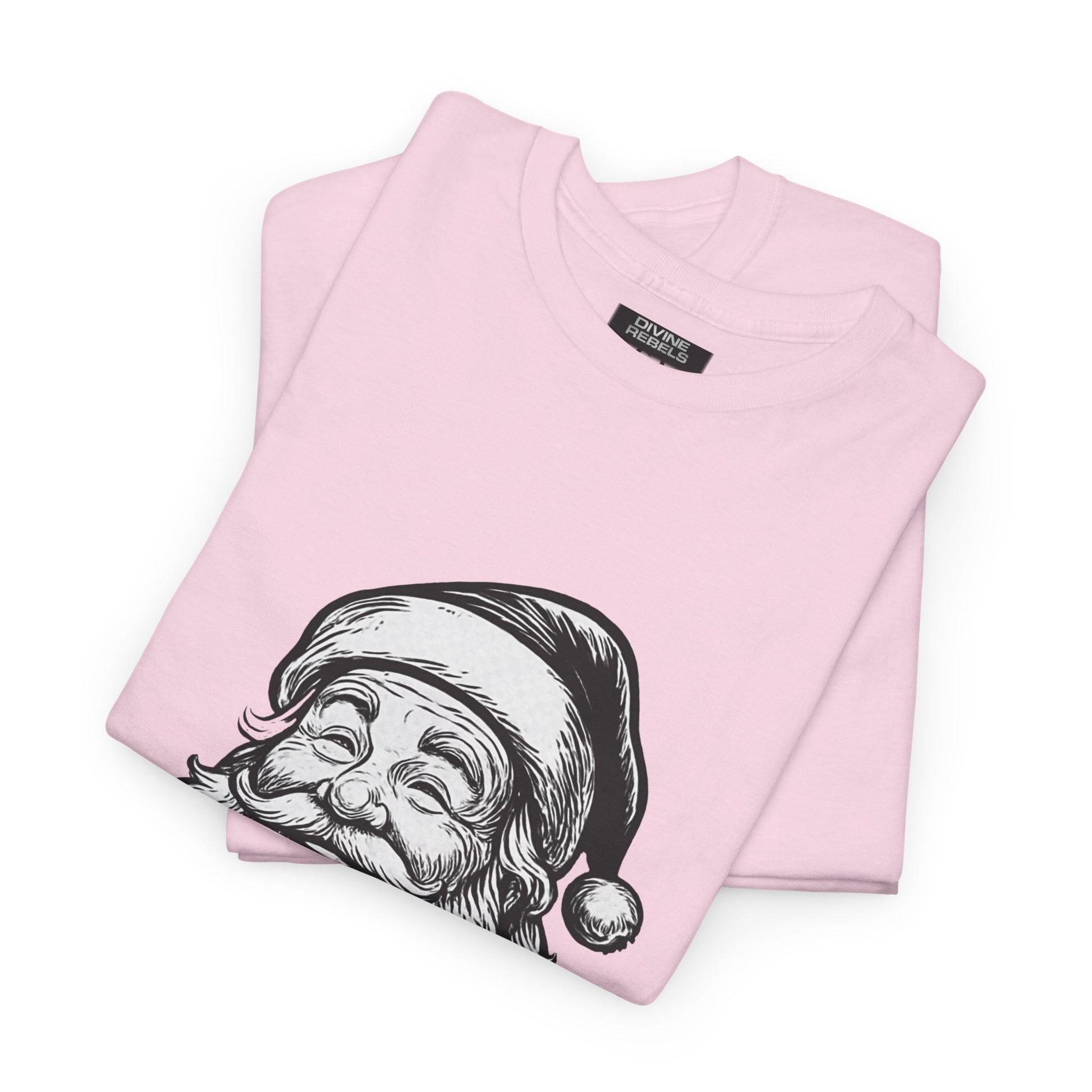 ONE OFF SHIRT OF THE WEEK Santa Claus Tee with "Believe in Giving" Quote - Divine Rebels Studio