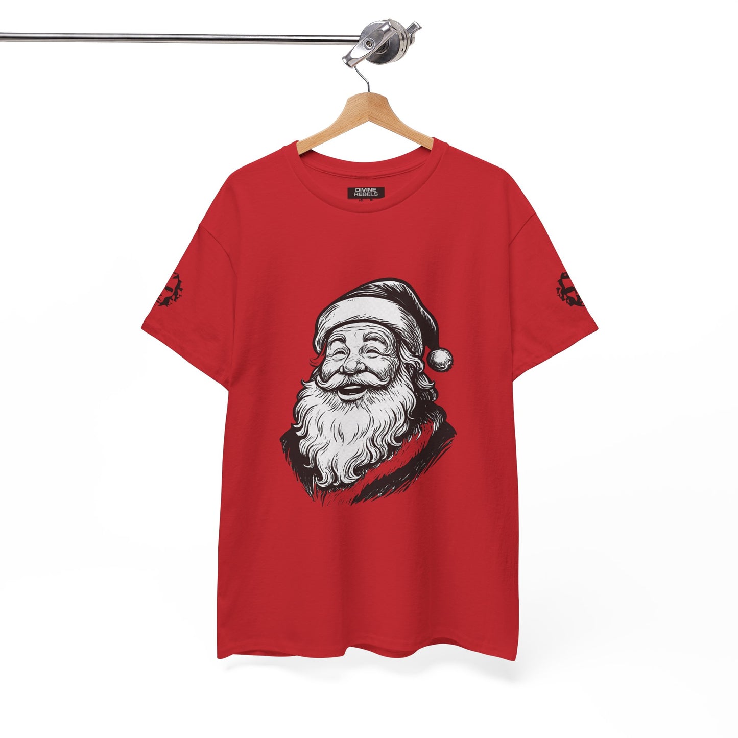 ONE OFF SHIRT OF THE WEEK Santa Claus Tee with "Believe in Giving" Quote - Divine Rebels Studio