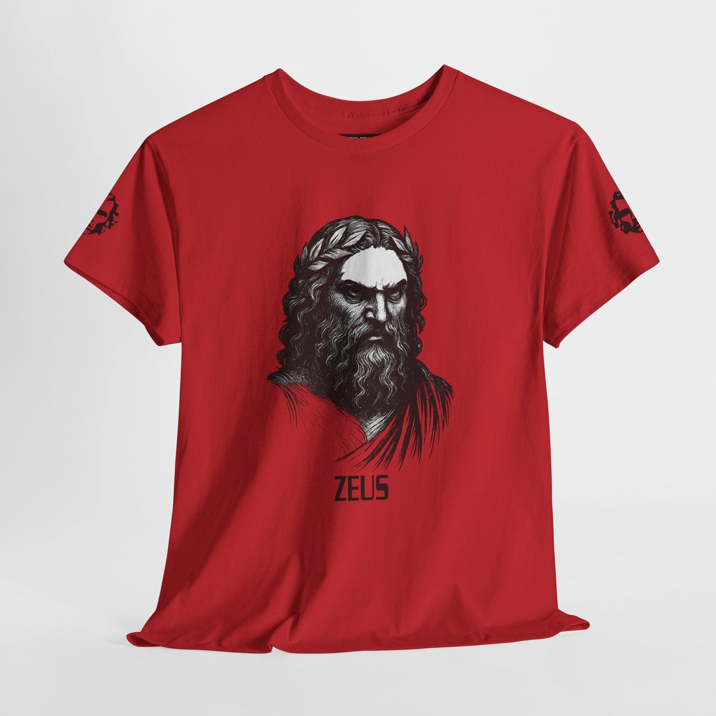 Zeus Portrait Tee — "I am the storm they prayed for" - Divine Rebels Studio