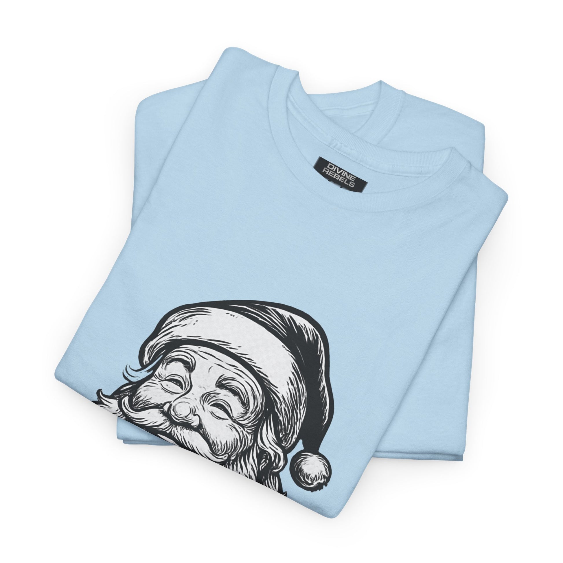 ONE OFF SHIRT OF THE WEEK Santa Claus Tee with "Believe in Giving" Quote - Divine Rebels Studio