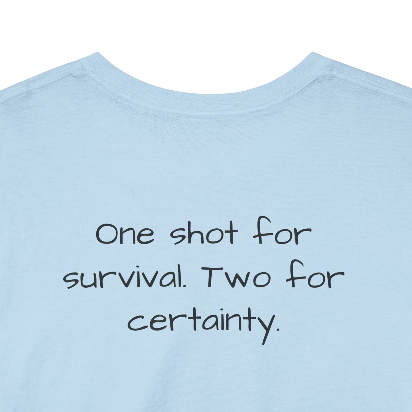 Alexander Solonik Portrait Tee — 'One Shot for Survival' Graphic T-Shirt - Divine Rebels Studio