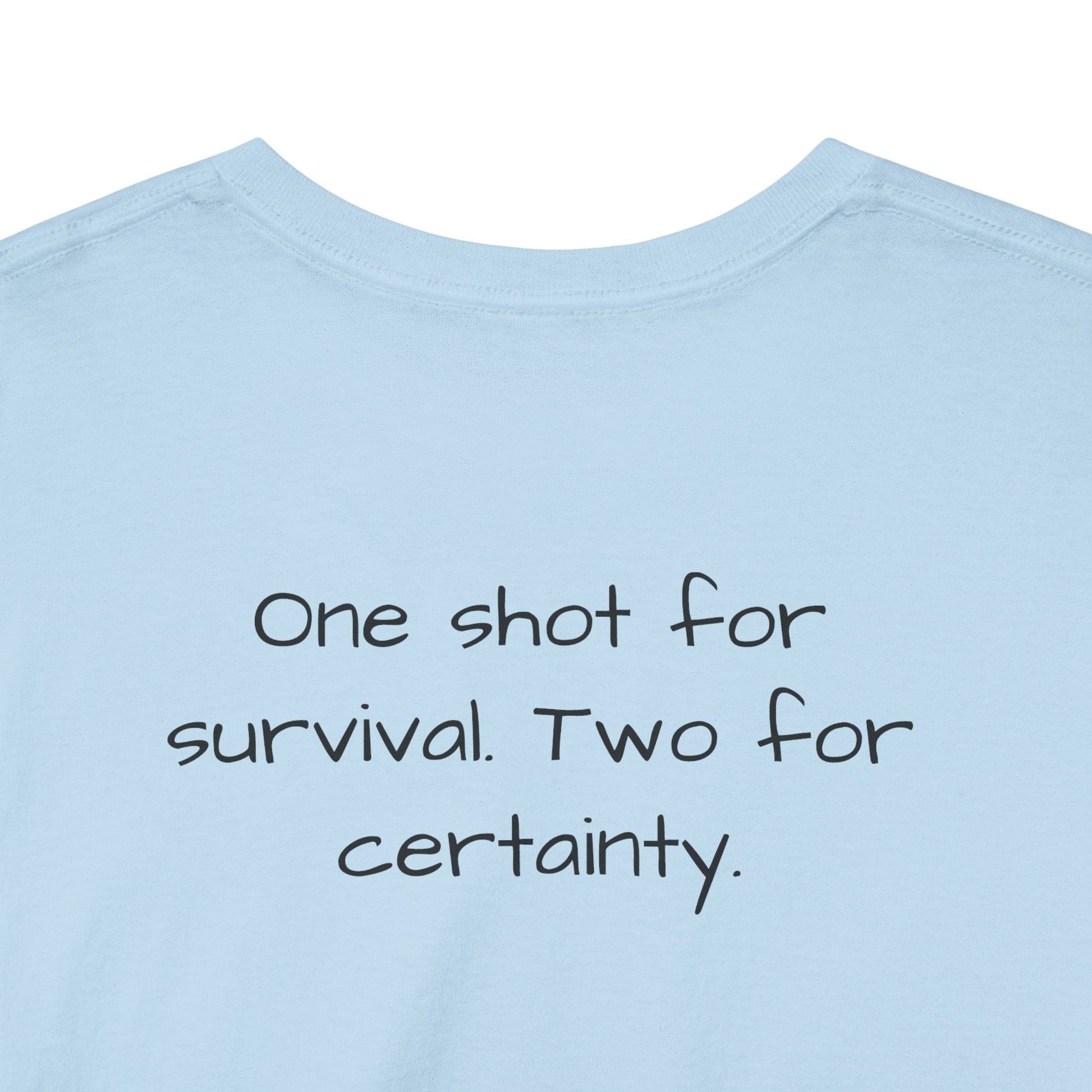 Alexander Solonik Portrait Tee — 'One Shot for Survival' Graphic T-Shirt - Divine Rebels Studio