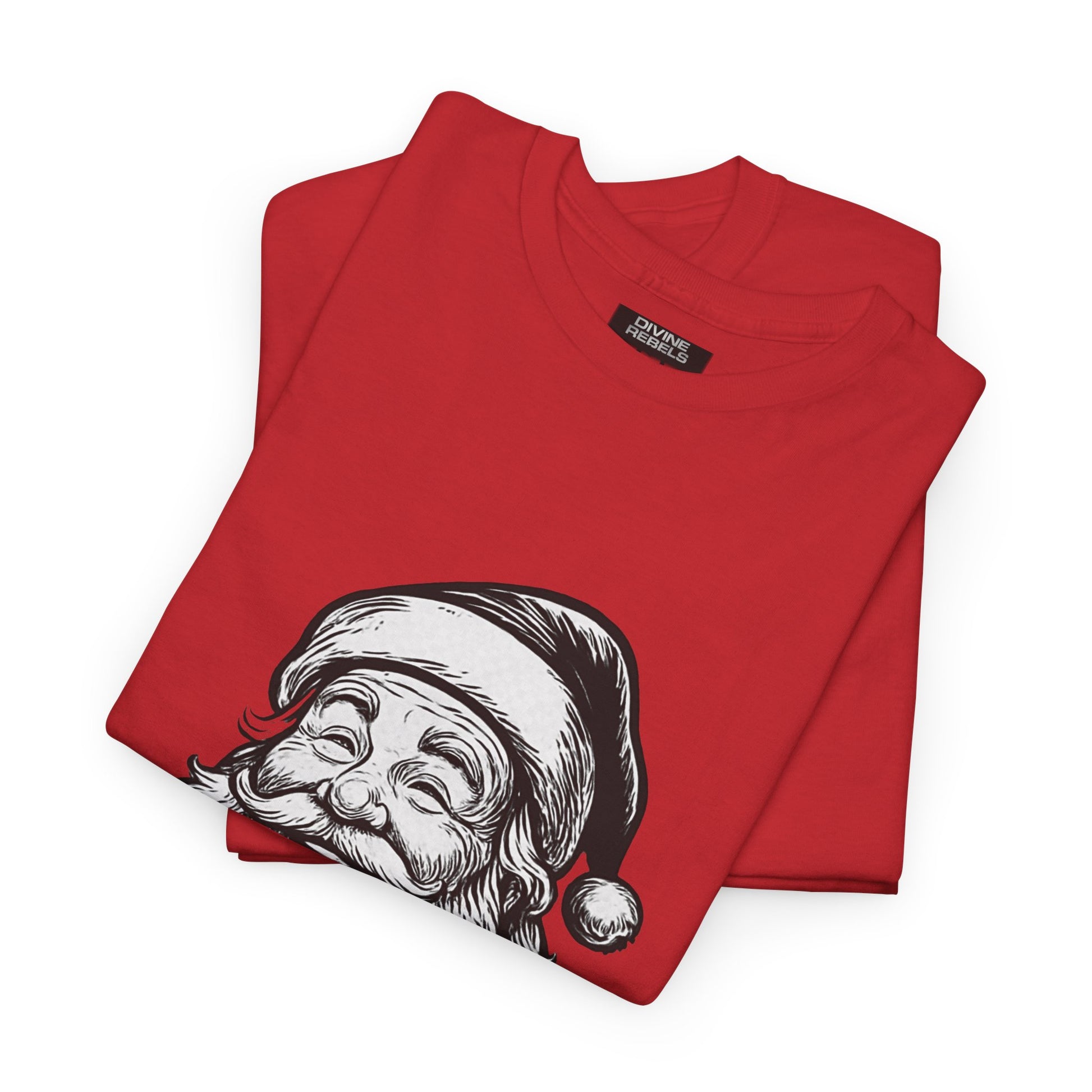 ONE OFF SHIRT OF THE WEEK Santa Claus Tee with "Believe in Giving" Quote - Divine Rebels Studio