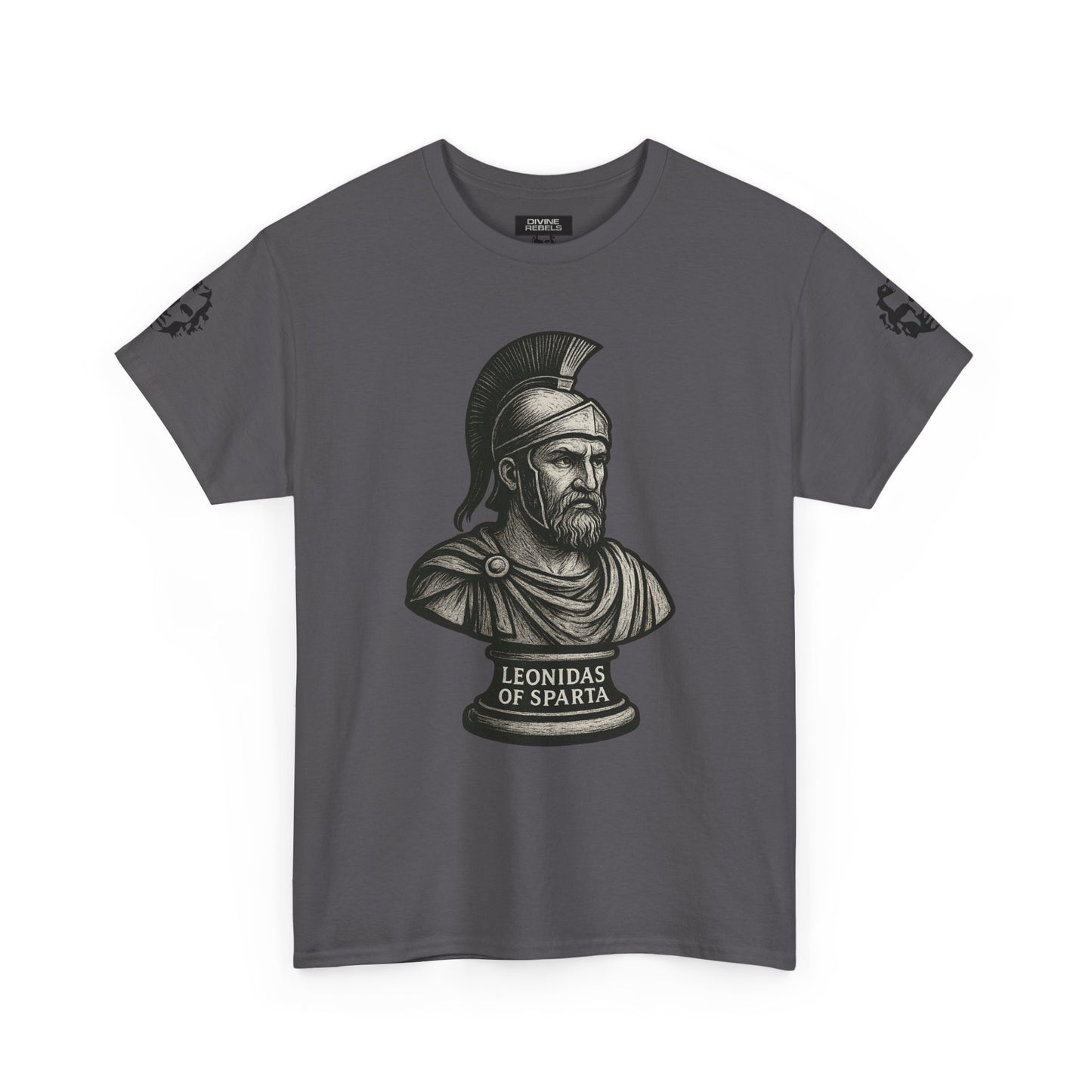 Leonidas of Sparta T‑Shirt — Classic Spartan Warrior Tee - Divine Rebels Studio