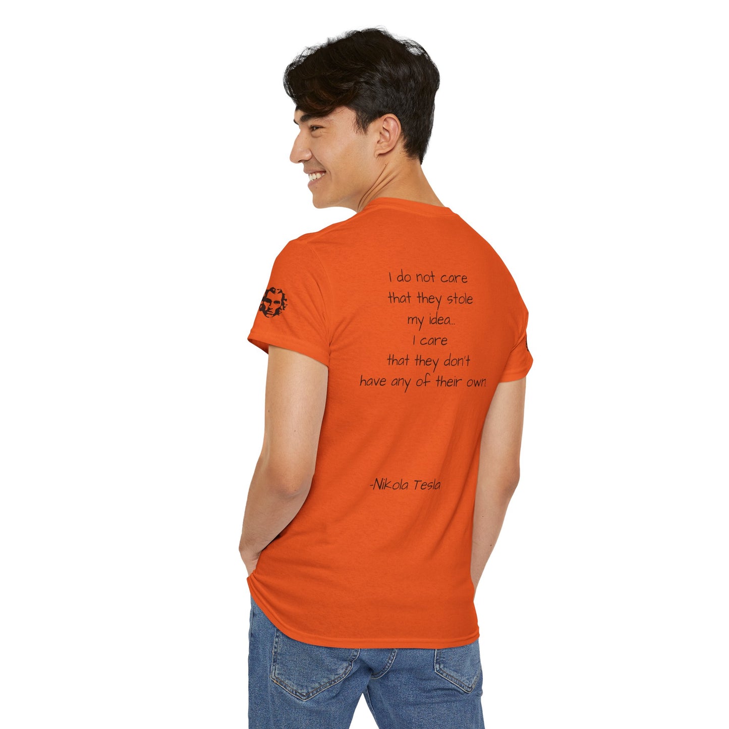Nikola Tesla Quote Graphic Shirt - Divine Rebels Studio