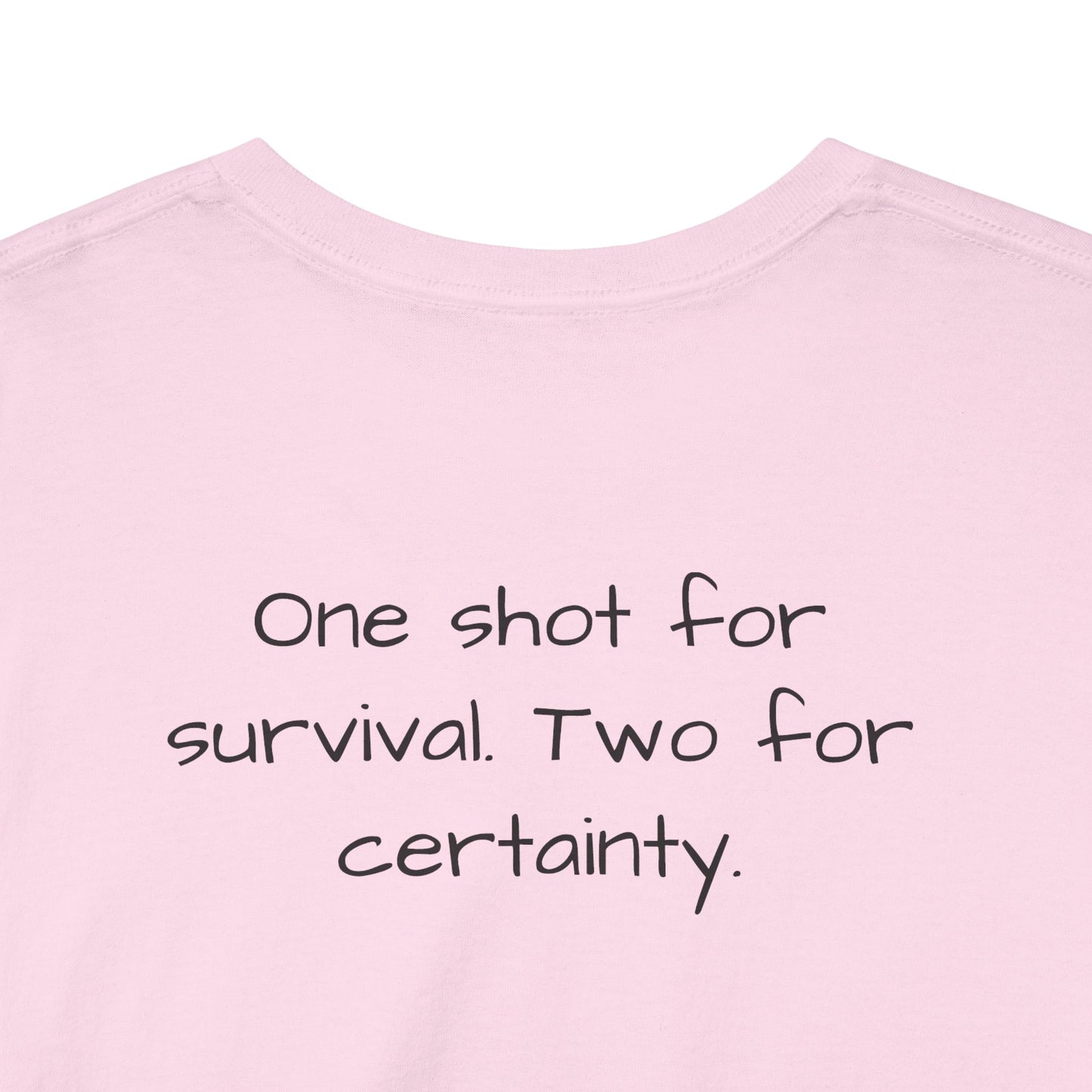 Alexander Solonik Portrait Tee — 'One Shot for Survival' Graphic T-Shirt - Divine Rebels Studio