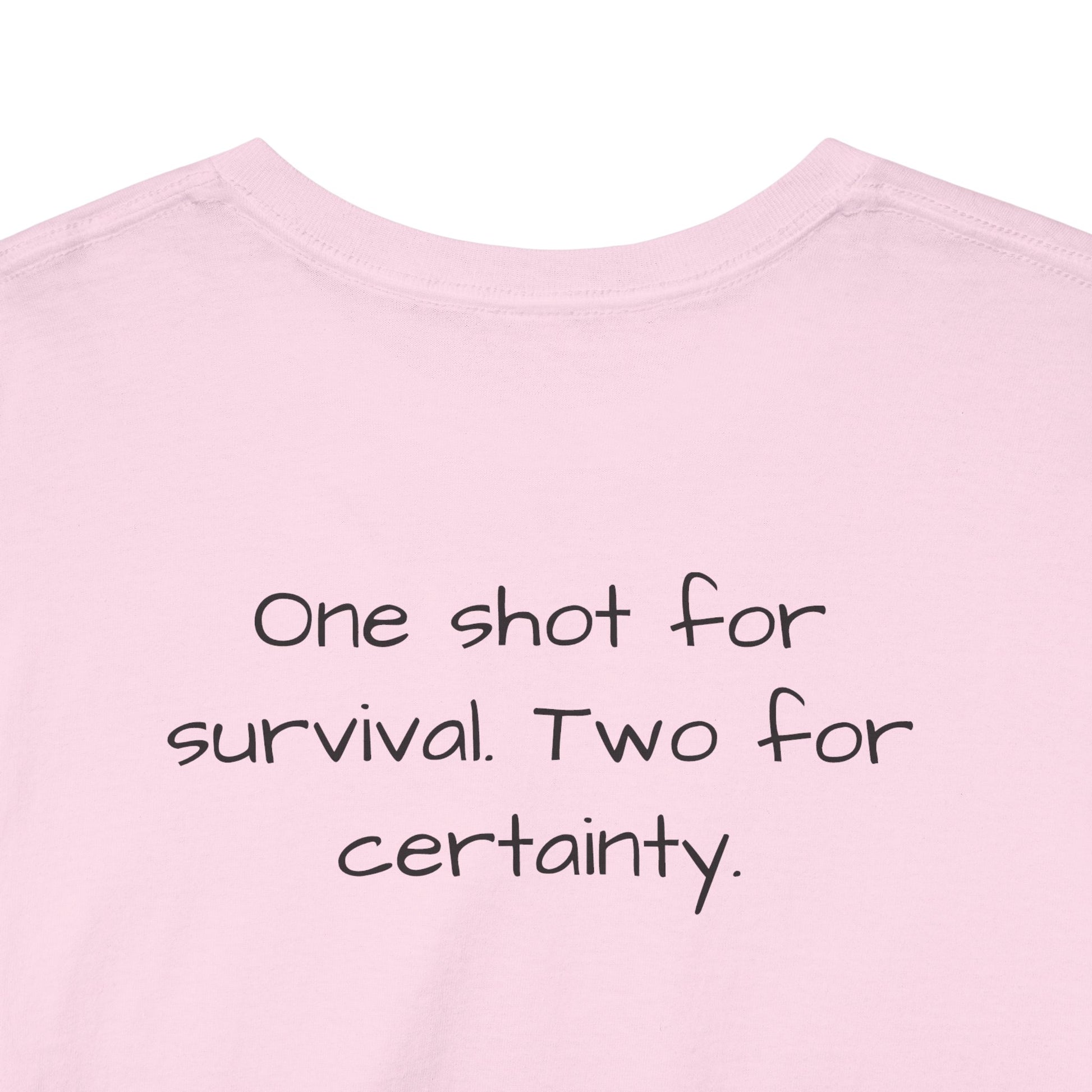 Alexander Solonik Portrait Tee — 'One Shot for Survival' Graphic T-Shirt - Divine Rebels Studio