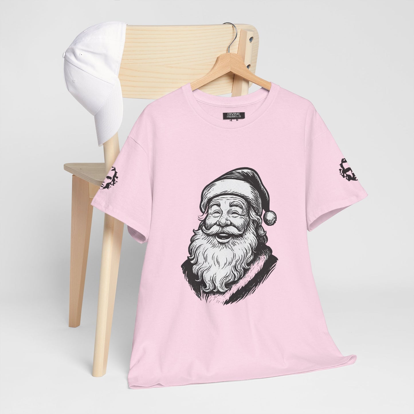 ONE OFF SHIRT OF THE WEEK Santa Claus Tee with "Believe in Giving" Quote - Divine Rebels Studio