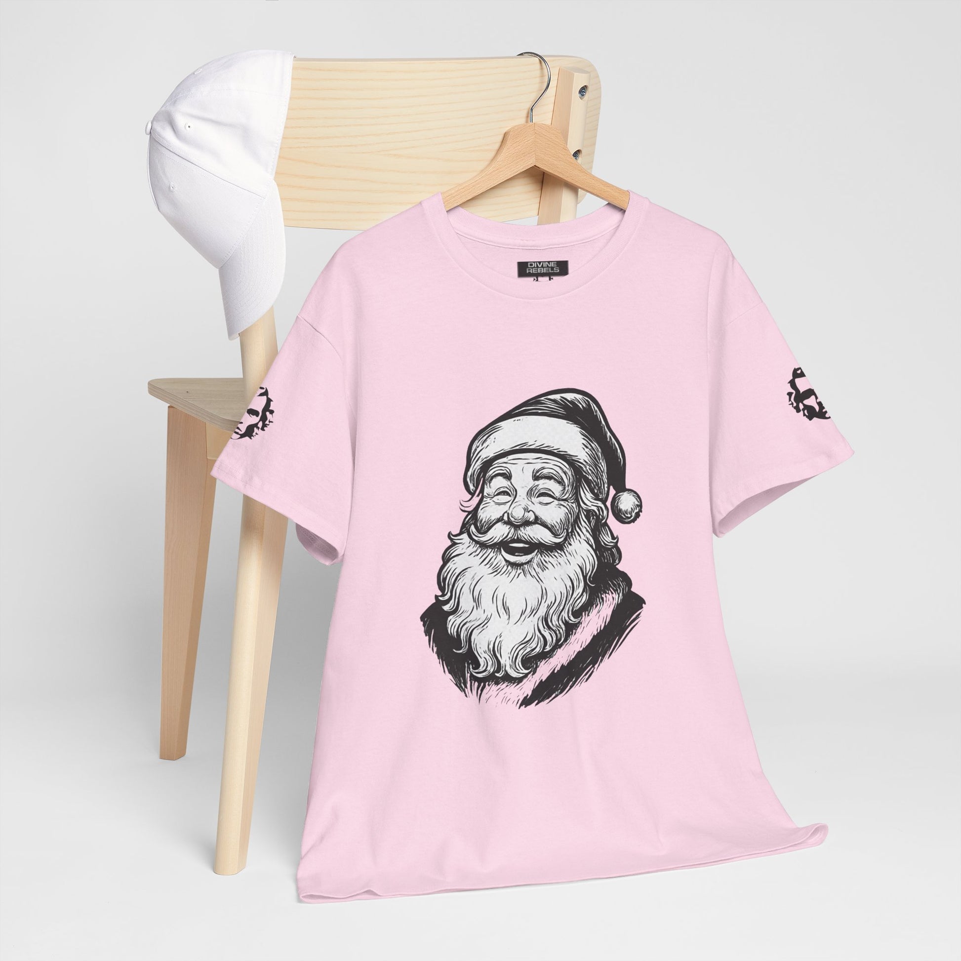 ONE OFF SHIRT OF THE WEEK Santa Claus Tee with "Believe in Giving" Quote - Divine Rebels Studio