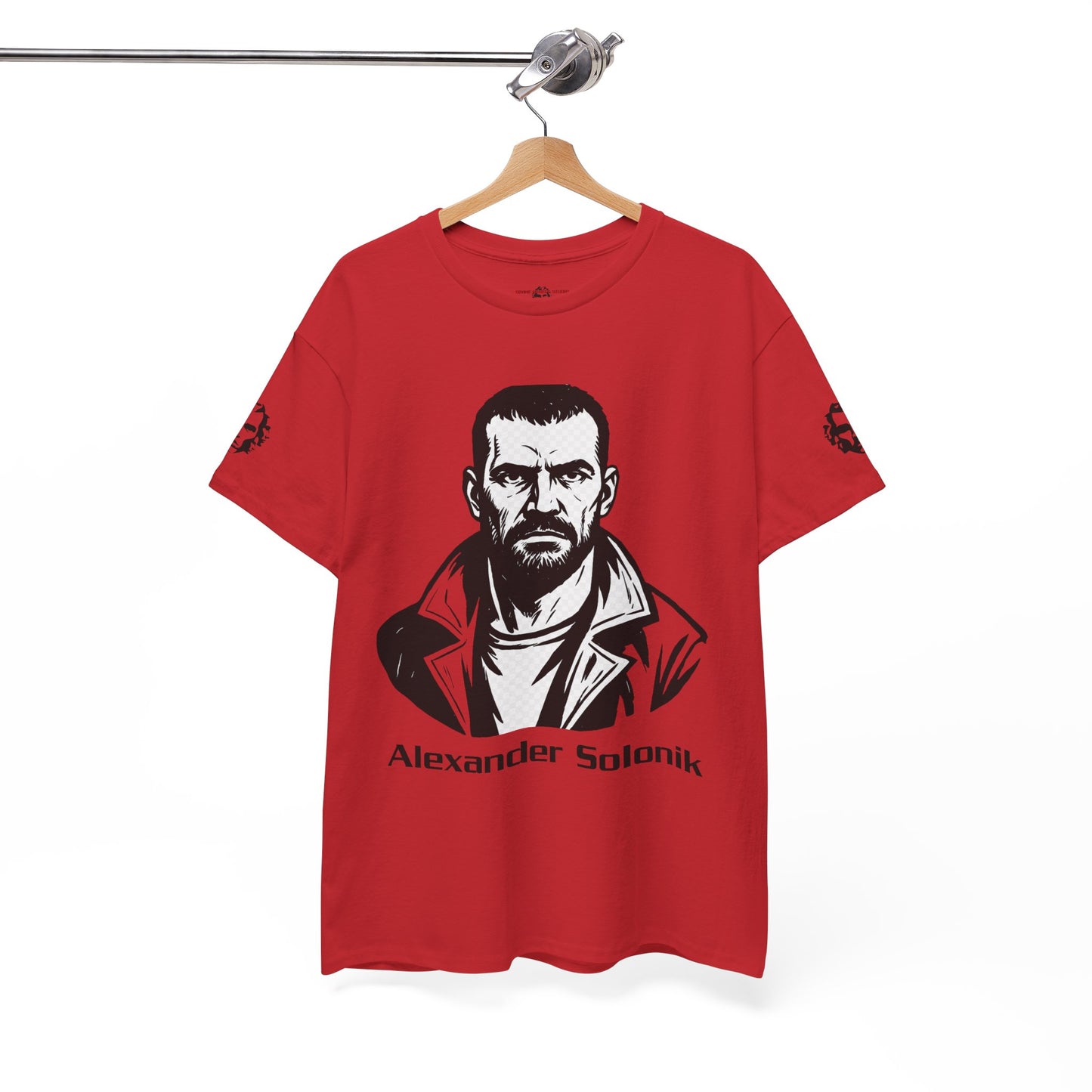 Alexander Solonik Portrait Tee — 'One Shot for Survival' Graphic T-Shirt - Divine Rebels Studio