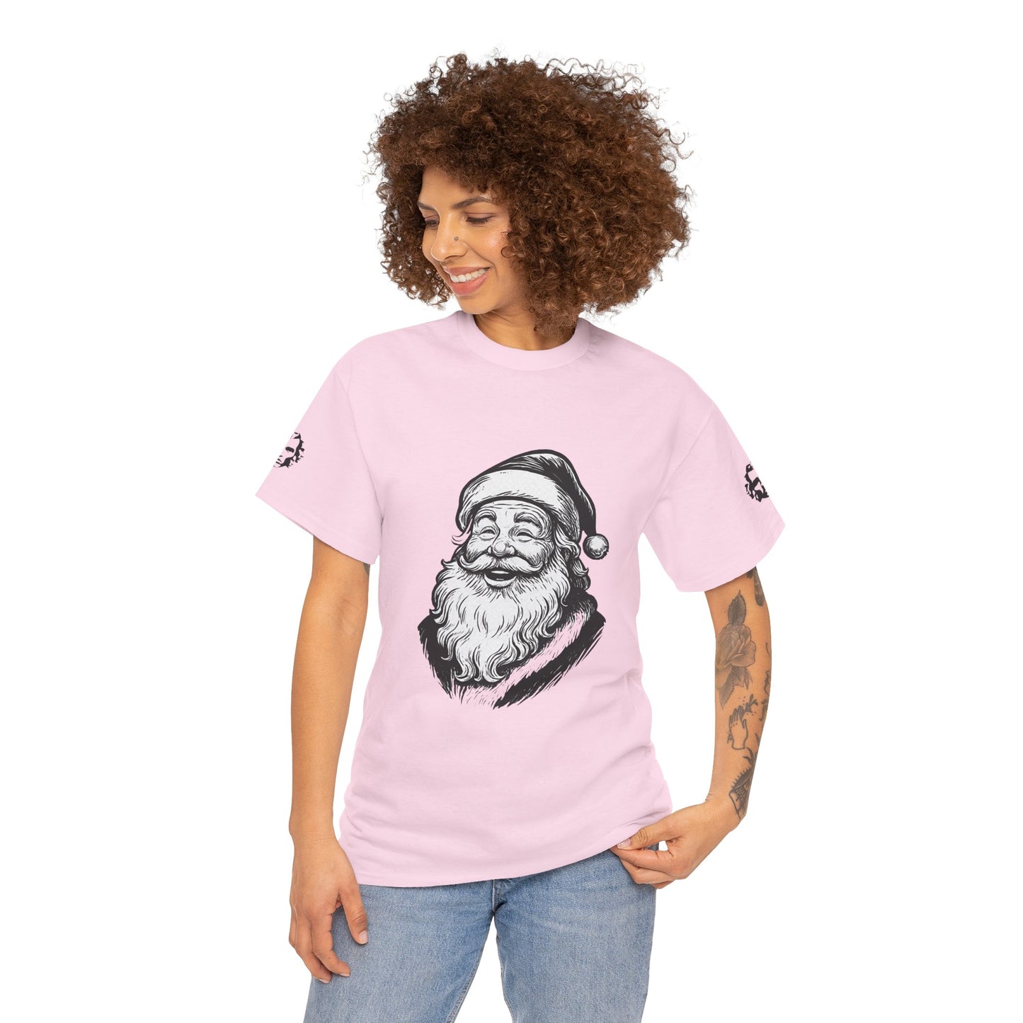 ONE OFF SHIRT OF THE WEEK Santa Claus Tee with "Believe in Giving" Quote - Divine Rebels Studio