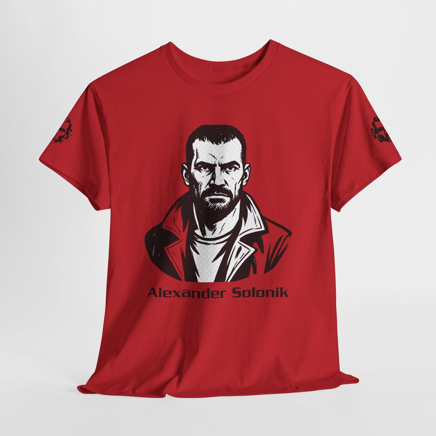 Alexander Solonik Portrait Tee — 'One Shot for Survival' Graphic T-Shirt - Divine Rebels Studio