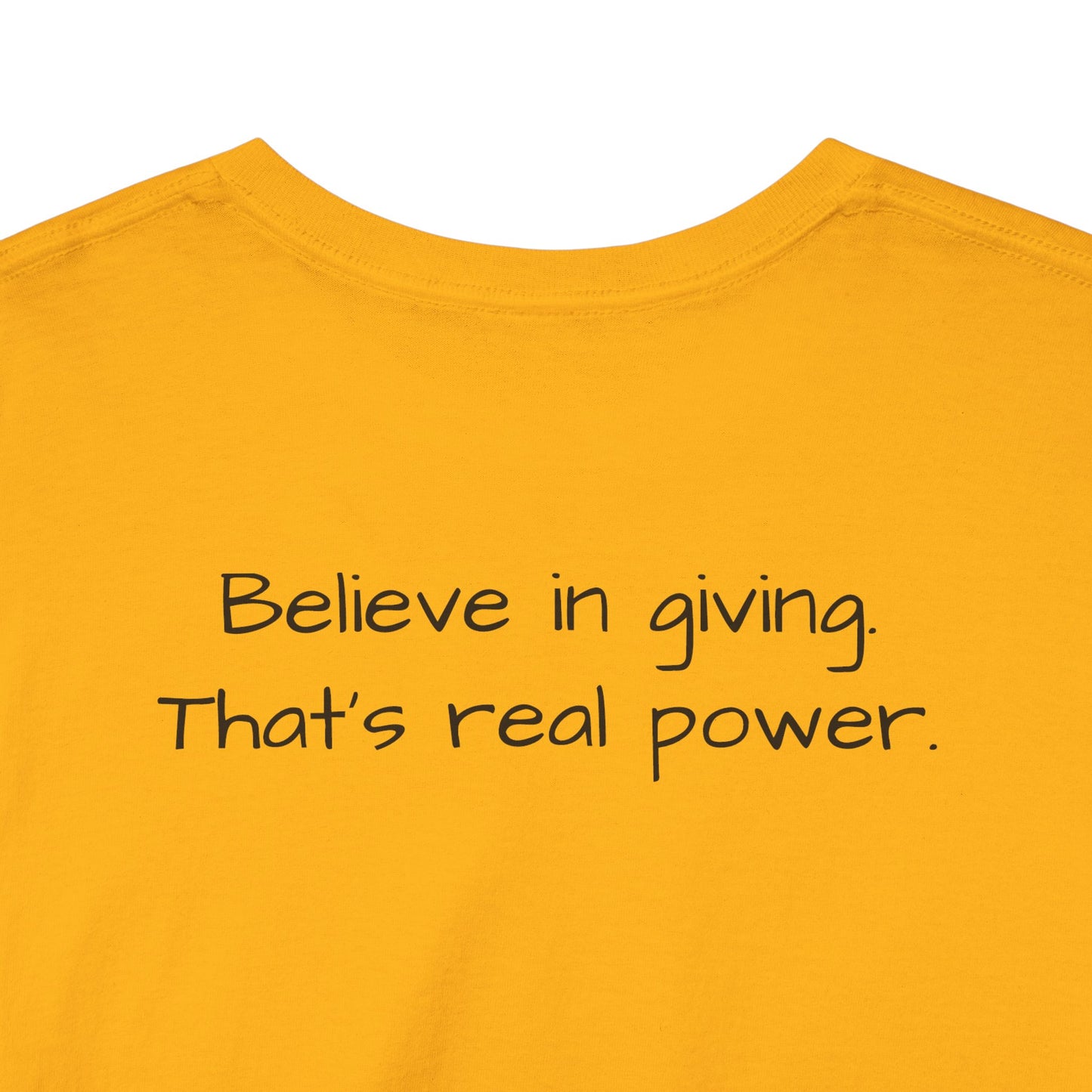 ONE OFF SHIRT OF THE WEEK Santa Claus Tee with "Believe in Giving" Quote - Divine Rebels Studio