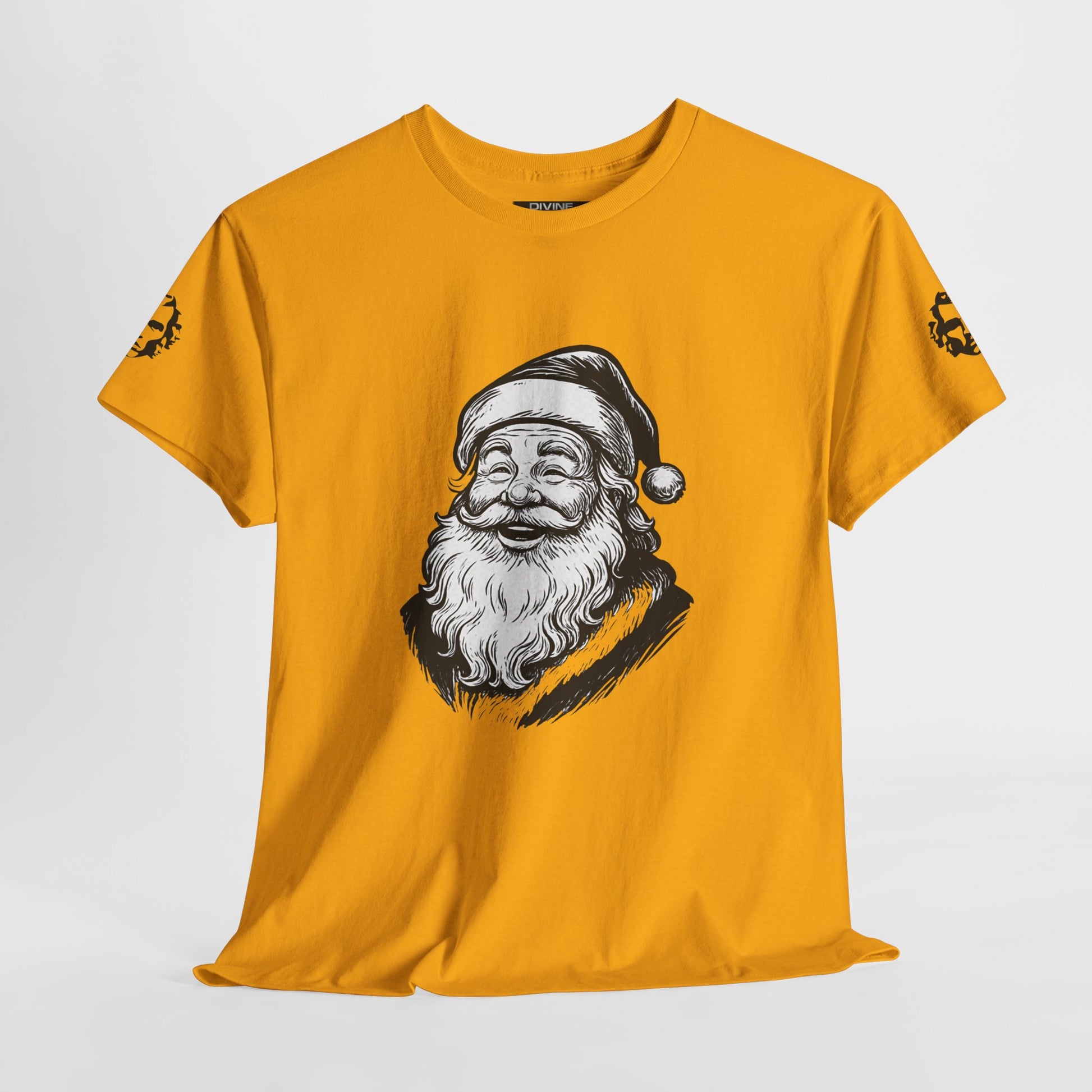 ONE OFF SHIRT OF THE WEEK Santa Claus Tee with "Believe in Giving" Quote - Divine Rebels Studio