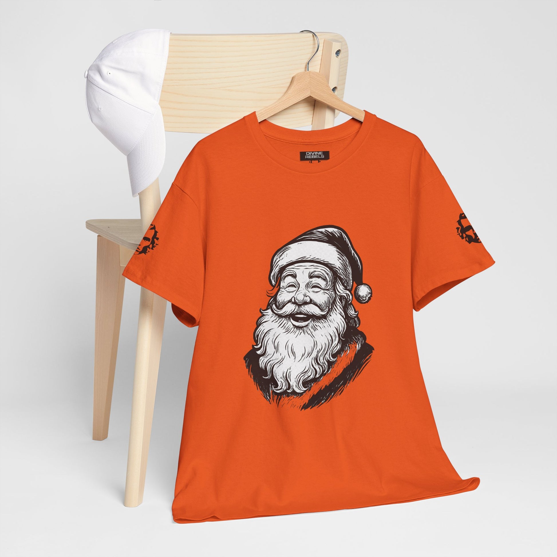 ONE OFF SHIRT OF THE WEEK Santa Claus Tee with "Believe in Giving" Quote - Divine Rebels Studio