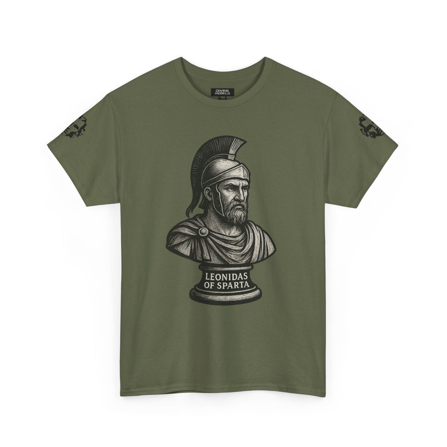 Leonidas of Sparta T‑Shirt — Classic Spartan Warrior Tee - Divine Rebels Studio