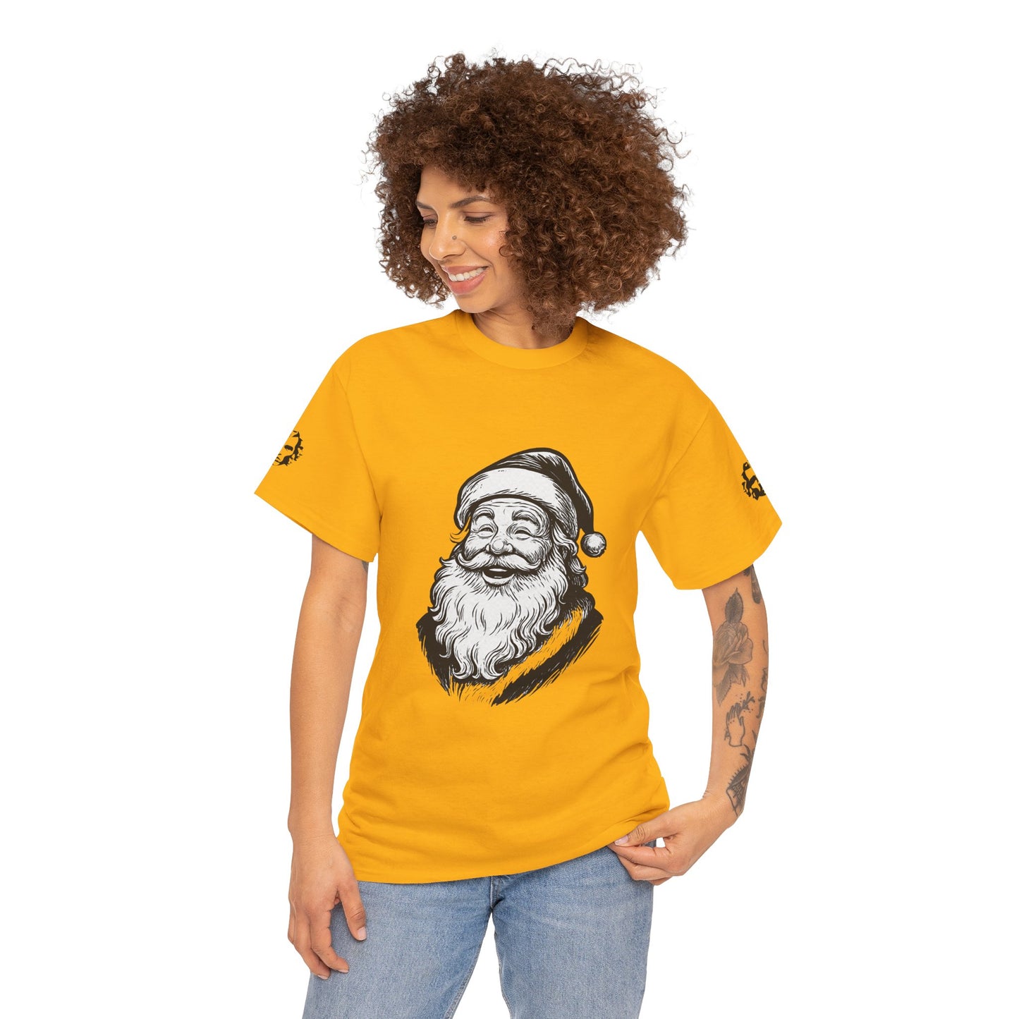 ONE OFF SHIRT OF THE WEEK Santa Claus Tee with "Believe in Giving" Quote - Divine Rebels Studio