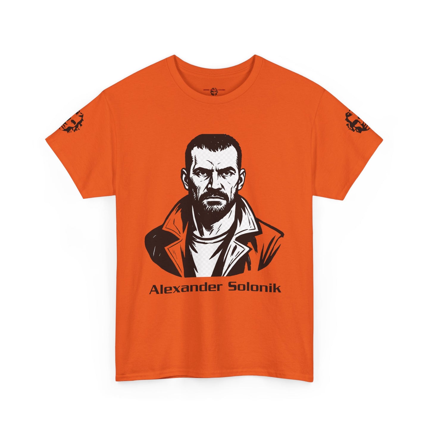 Alexander Solonik Portrait Tee — 'One Shot for Survival' Graphic T-Shirt - Divine Rebels Studio