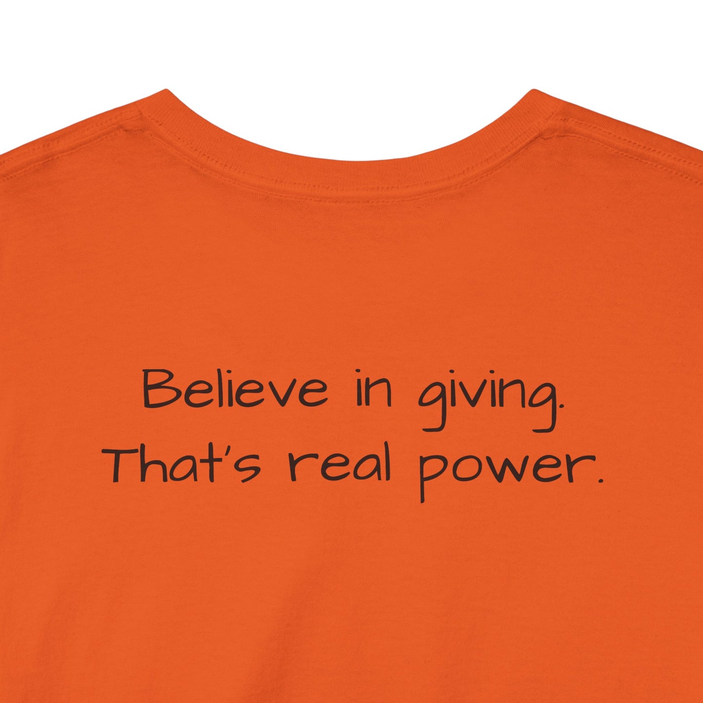 ONE OFF SHIRT OF THE WEEK Santa Claus Tee with "Believe in Giving" Quote - Divine Rebels Studio