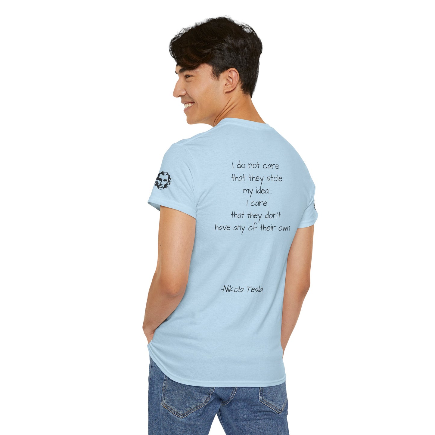 Nikola Tesla Quote Graphic Shirt - Divine Rebels Studio