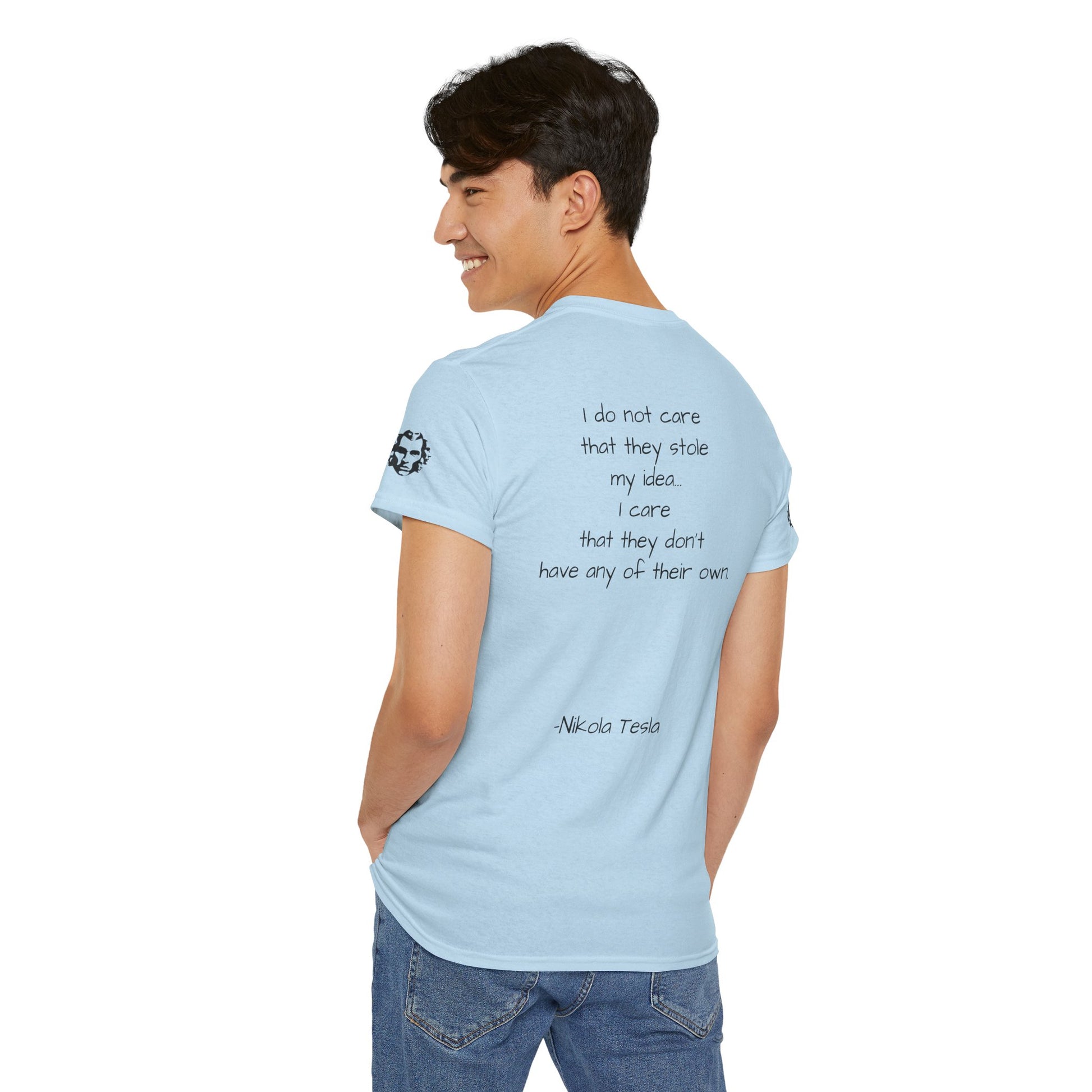 Nikola Tesla Quote Graphic Shirt - Divine Rebels Studio