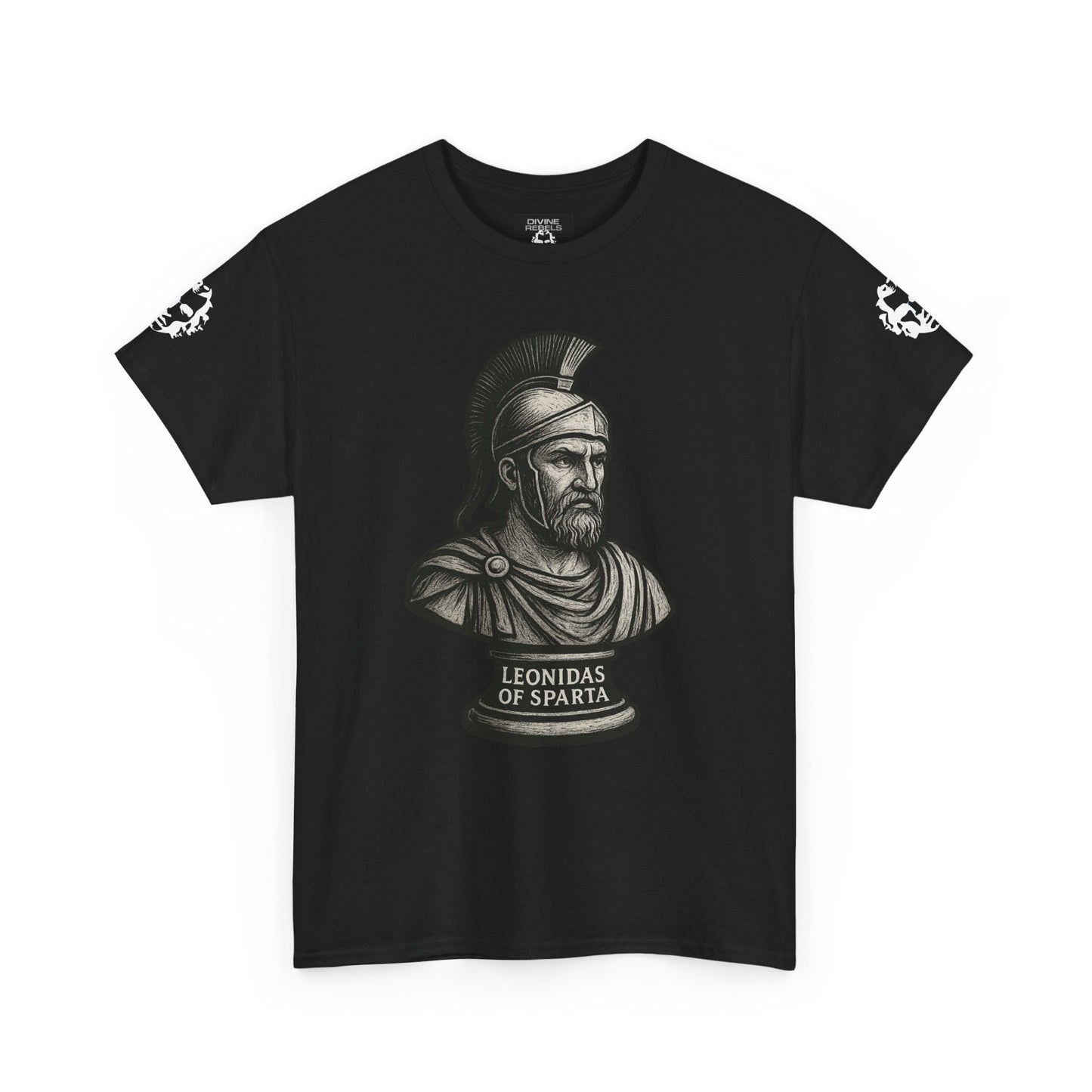 Leonidas of Sparta T‑Shirt — Classic Spartan Warrior Tee - Divine Rebels Studio