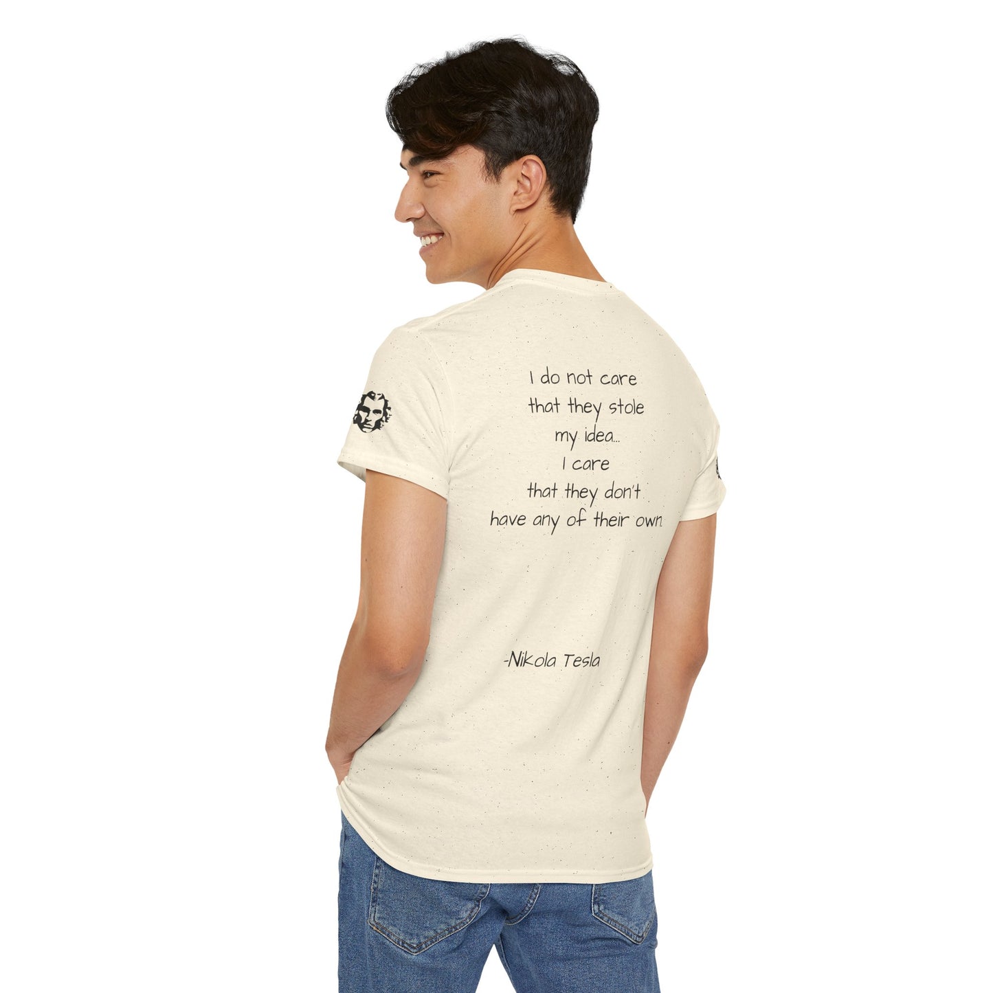 Nikola Tesla Quote Graphic Shirt - Divine Rebels Studio