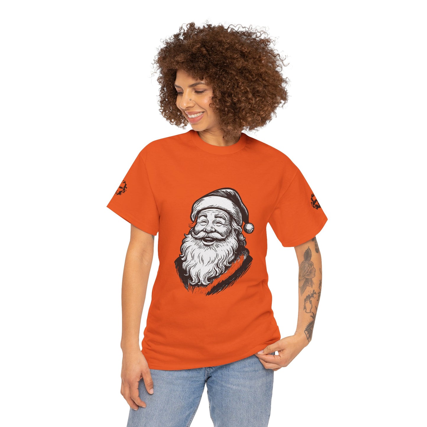 ONE OFF SHIRT OF THE WEEK Santa Claus Tee with "Believe in Giving" Quote - Divine Rebels Studio