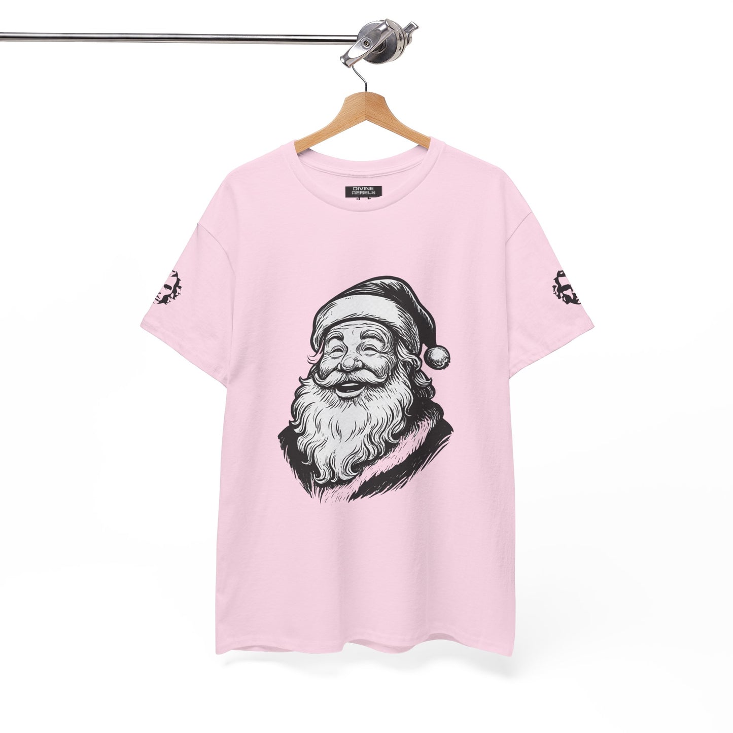 ONE OFF SHIRT OF THE WEEK Santa Claus Tee with "Believe in Giving" Quote - Divine Rebels Studio