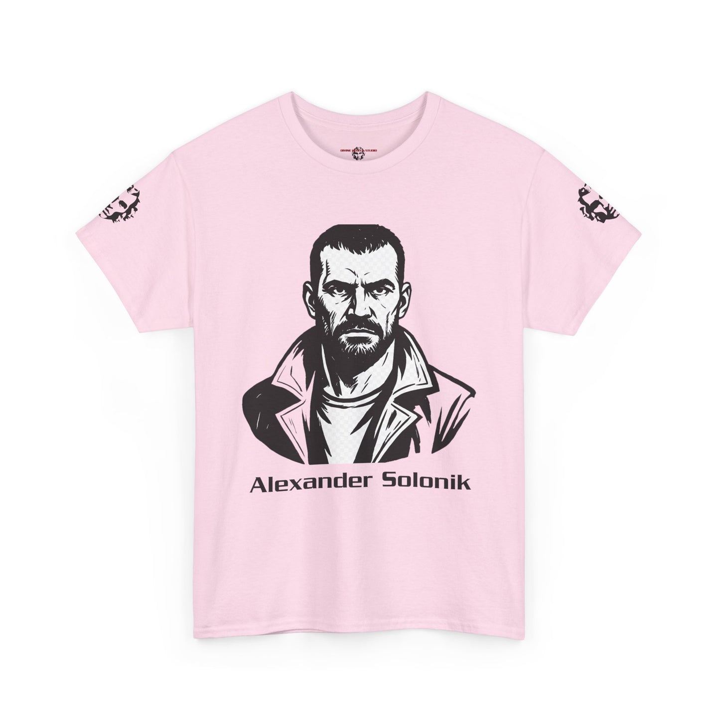 Alexander Solonik Portrait Tee — 'One Shot for Survival' Graphic T-Shirt - Divine Rebels Studio