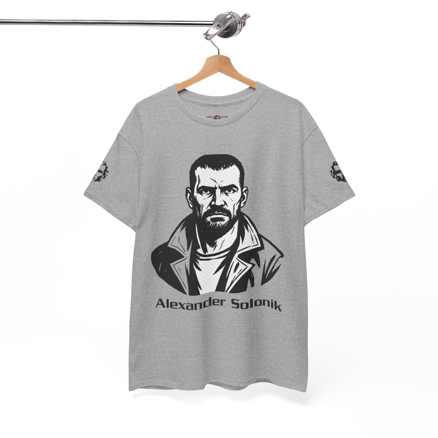 Alexander Solonik Portrait Tee — 'One Shot for Survival' Graphic T-Shirt - Divine Rebels Studio
