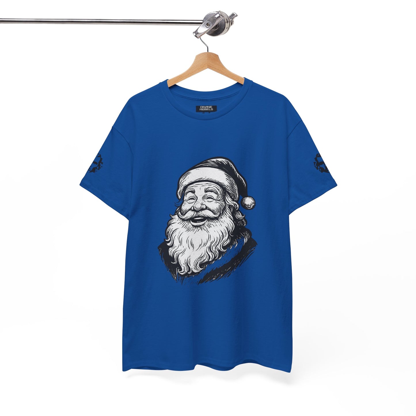 ONE OFF SHIRT OF THE WEEK Santa Claus Tee with "Believe in Giving" Quote - Divine Rebels Studio