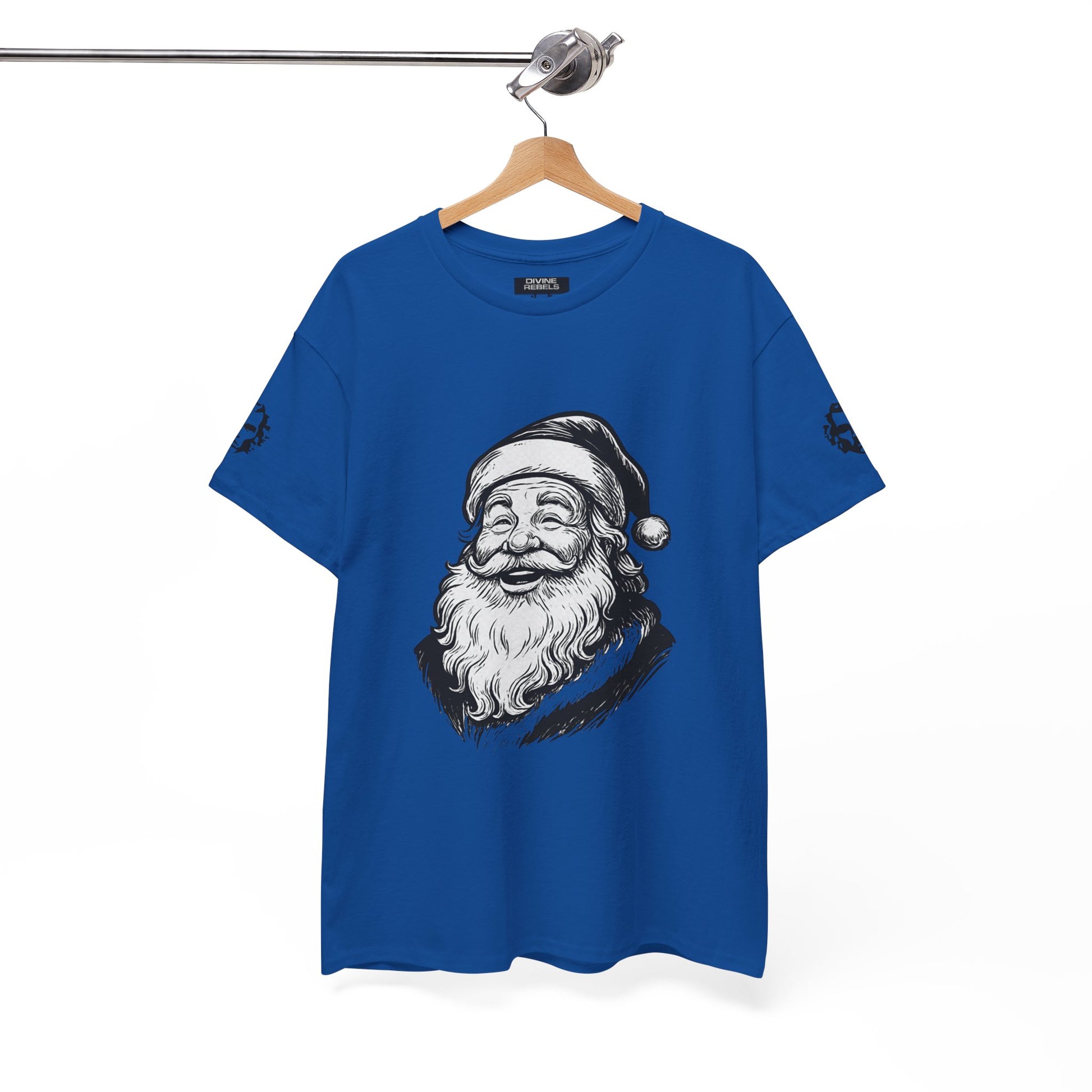 ONE OFF SHIRT OF THE WEEK Santa Claus Tee with "Believe in Giving" Quote - Divine Rebels Studio