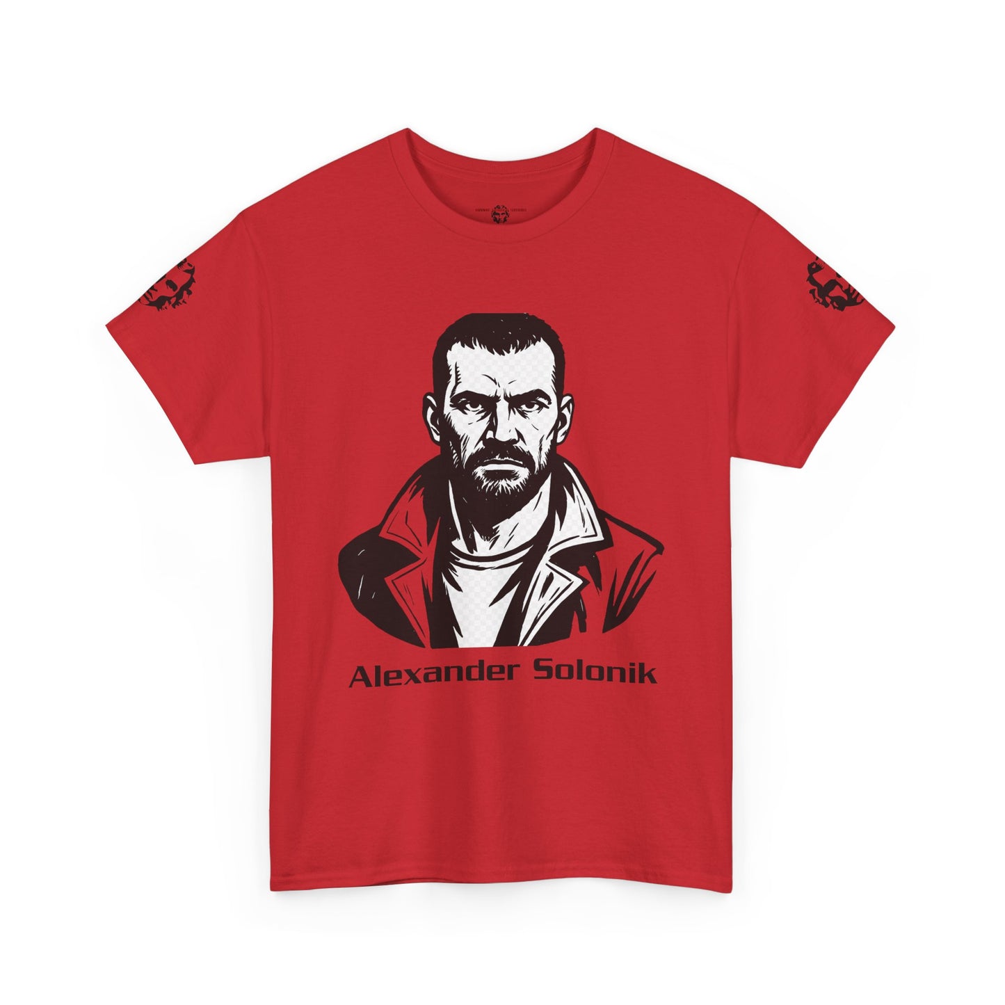 Alexander Solonik Portrait Tee — 'One Shot for Survival' Graphic T-Shirt - Divine Rebels Studio