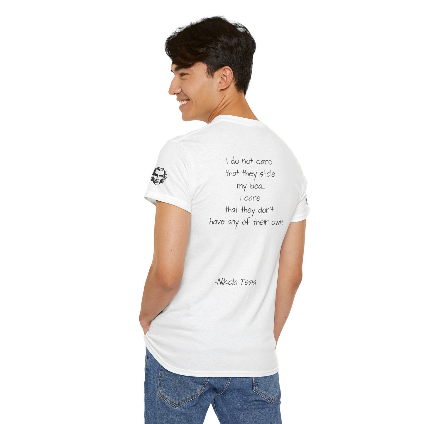 Nikola Tesla Quote Graphic Shirt - Divine Rebels Studio
