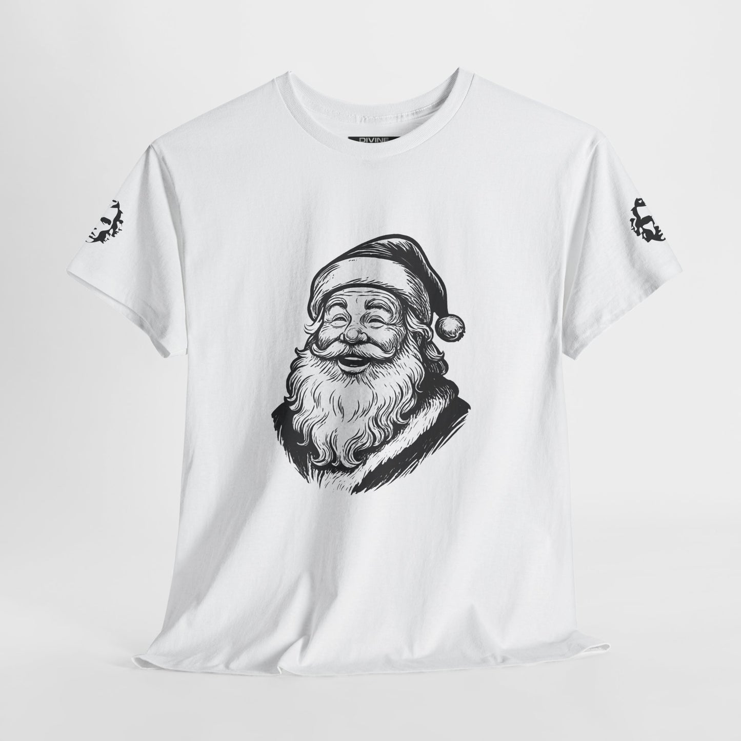 ONE OFF SHIRT OF THE WEEK Santa Claus Tee with "Believe in Giving" Quote - Divine Rebels Studio