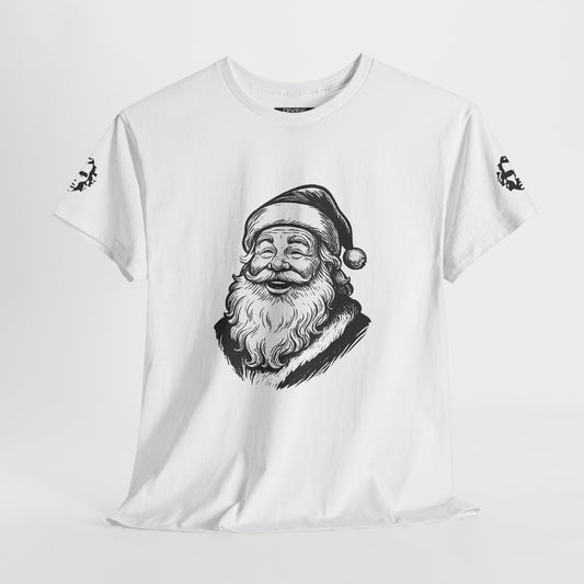 ONE OFF SHIRT OF THE WEEK Santa Claus Tee with "Believe in Giving" Quote - Divine Rebels Studio