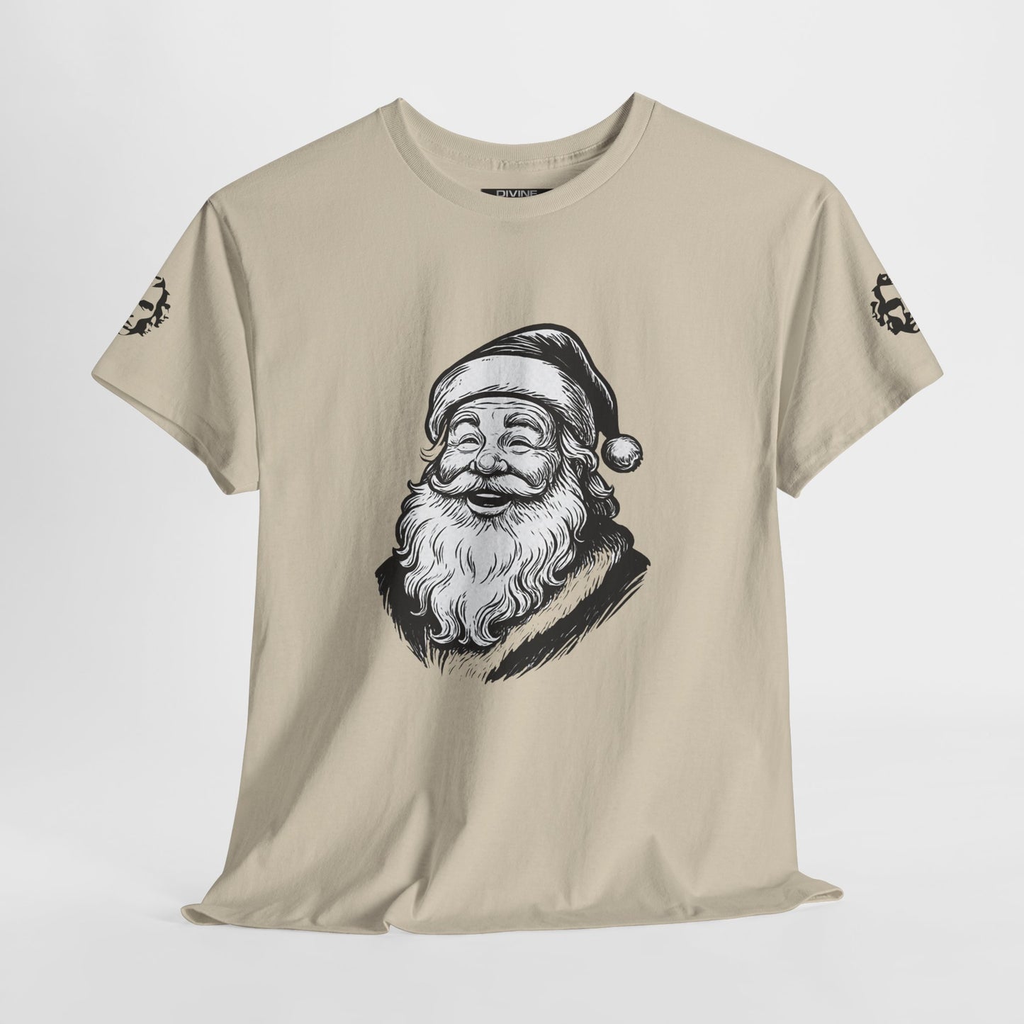 ONE OFF SHIRT OF THE WEEK Santa Claus Tee with "Believe in Giving" Quote - Divine Rebels Studio