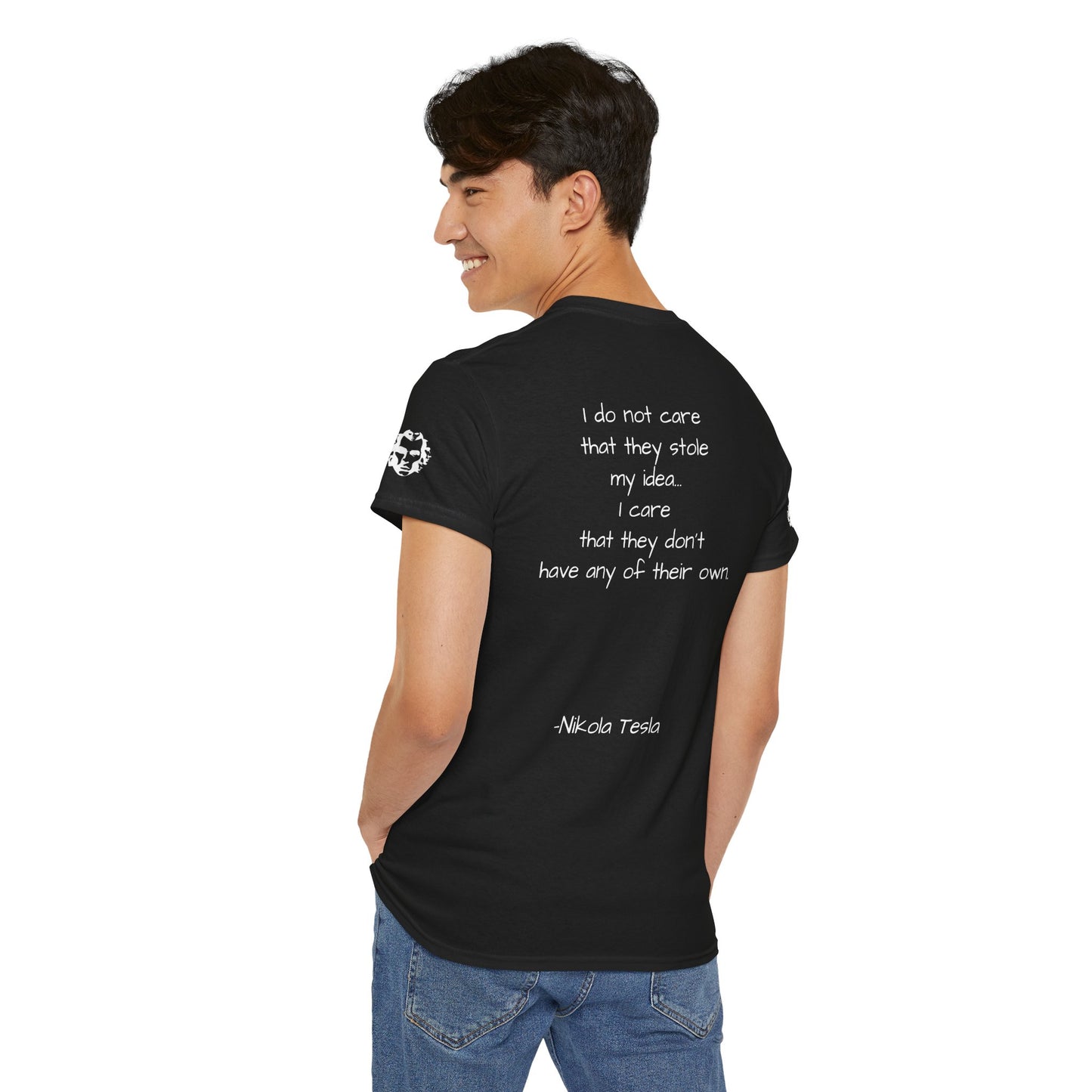 Nikola Tesla Quote Graphic Shirt - Divine Rebels Studio