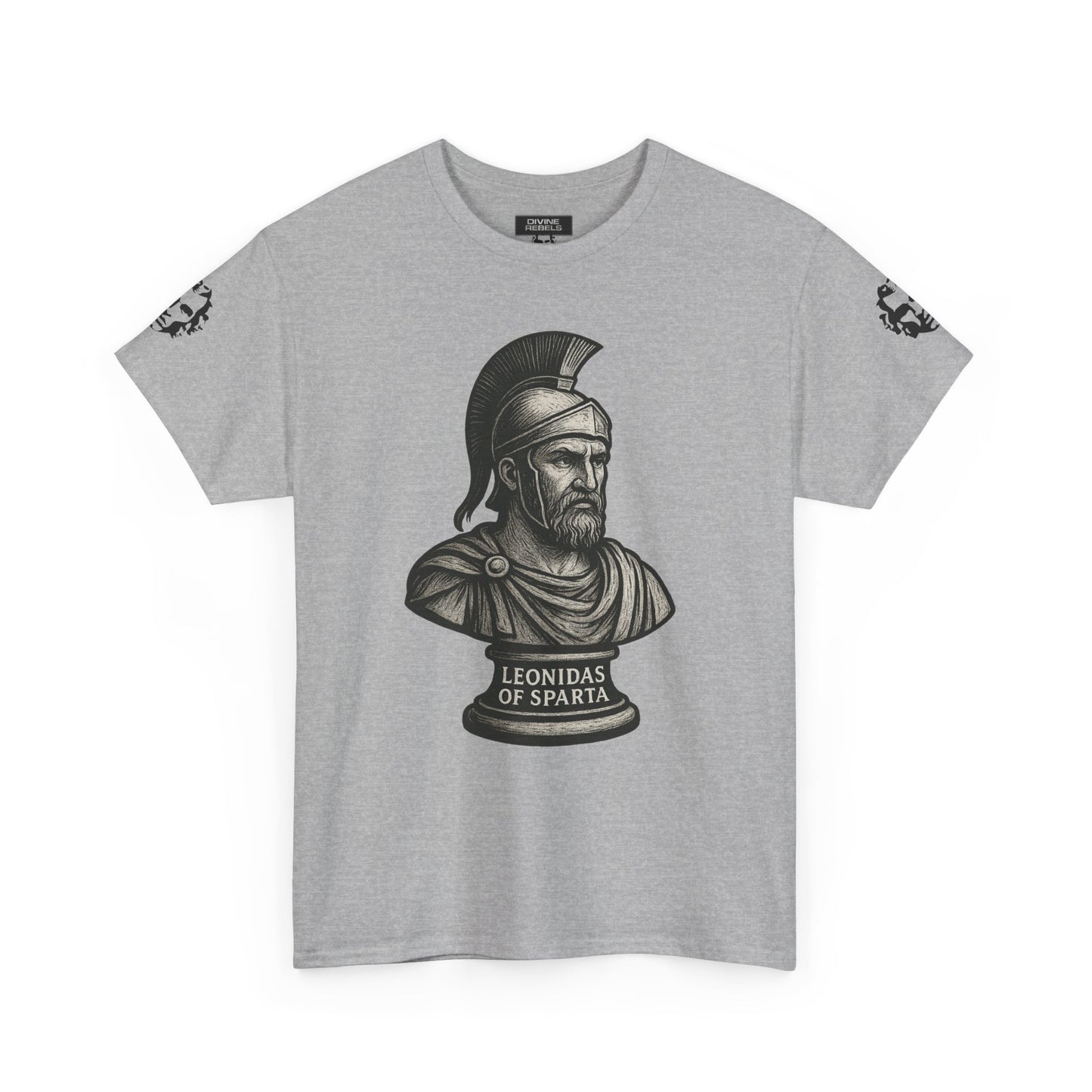 Leonidas of Sparta T‑Shirt — Classic Spartan Warrior Tee - Divine Rebels Studio