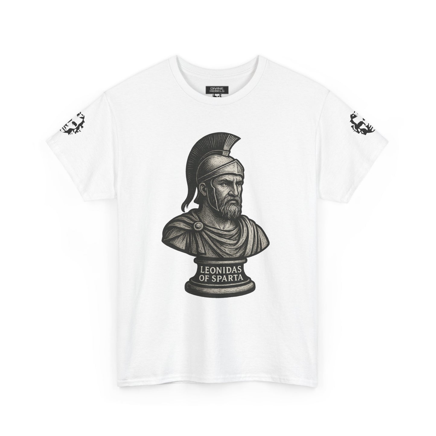 Leonidas of Sparta T‑Shirt — Classic Spartan Warrior Tee - Divine Rebels Studio