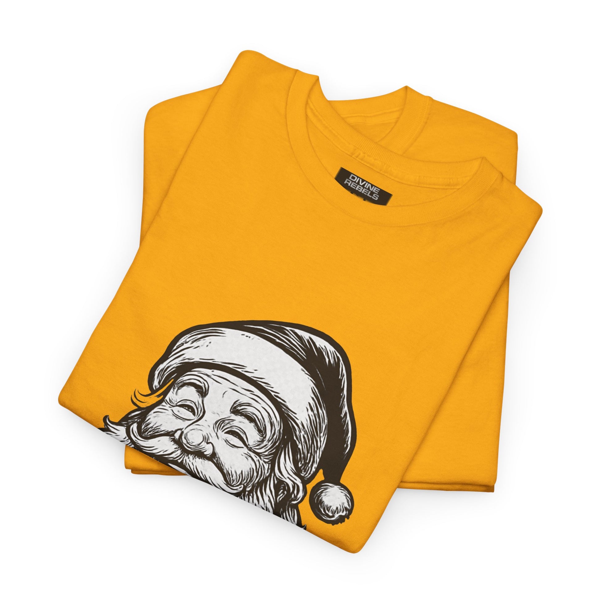 ONE OFF SHIRT OF THE WEEK Santa Claus Tee with "Believe in Giving" Quote - Divine Rebels Studio